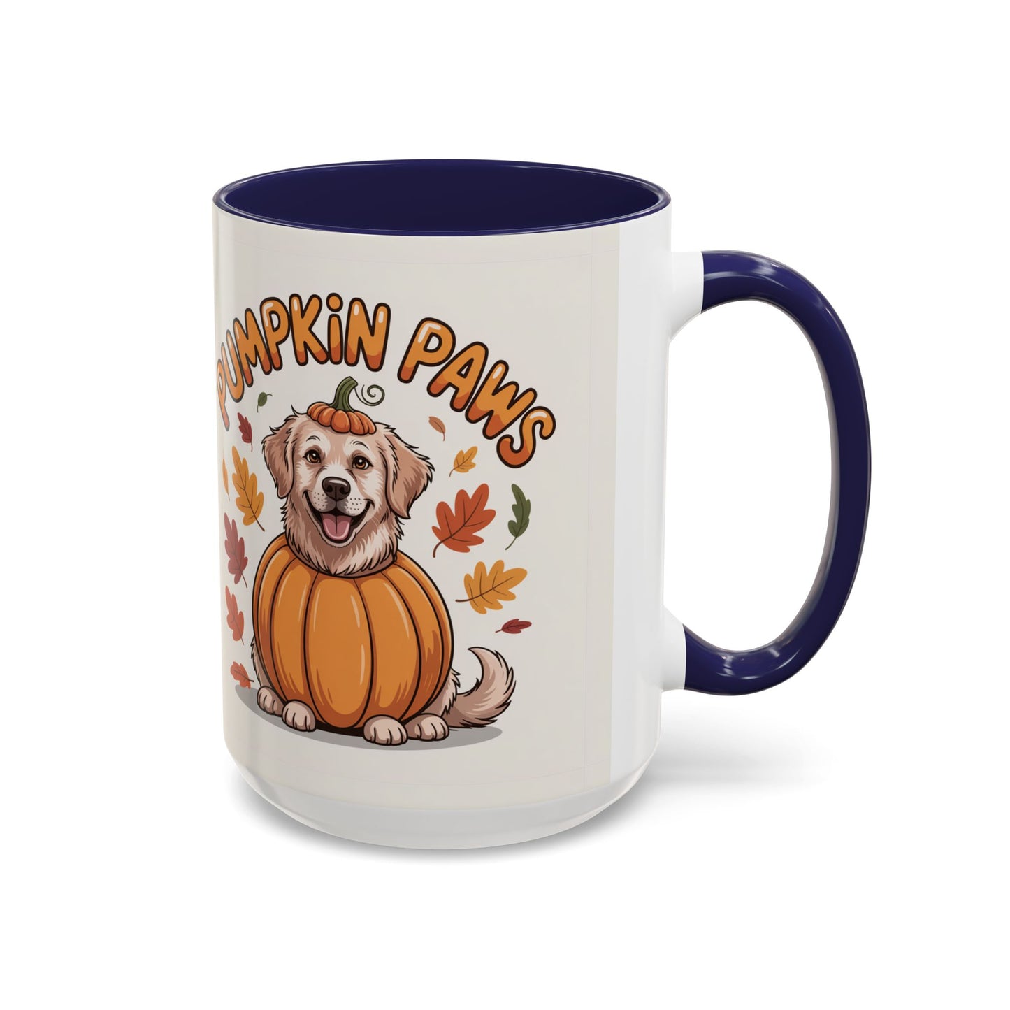 Fall Pumpkin Paws Coffee Mug, Dog Lover Gift, Autumn Home Decor, Cute Pet Mug, Halloween Coffee Cup, Seasonal Drinkware