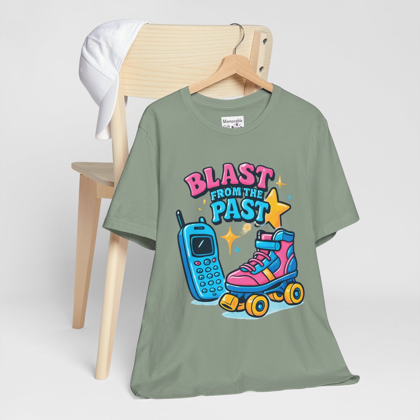 Retro Tee - Roller Skates & Cordless Phones Design