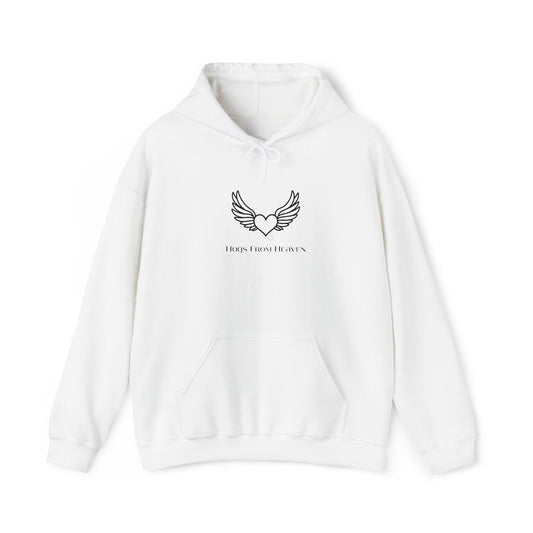 Hugs From Heaven Hoodie — Heart & Wings Memorial Sweatshirt