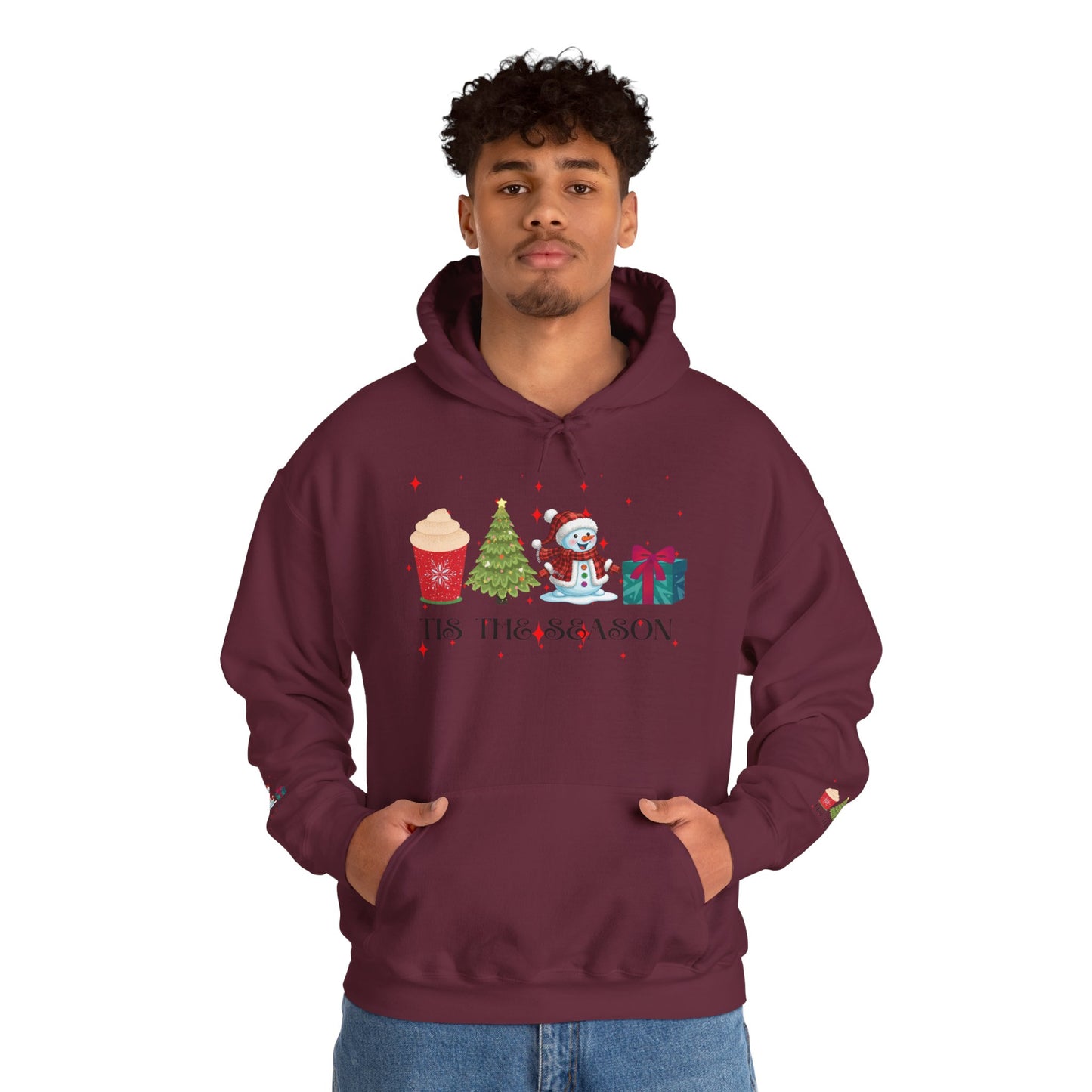 Festive Holiday Hoodie - 'Tis the Season Sweatshirt