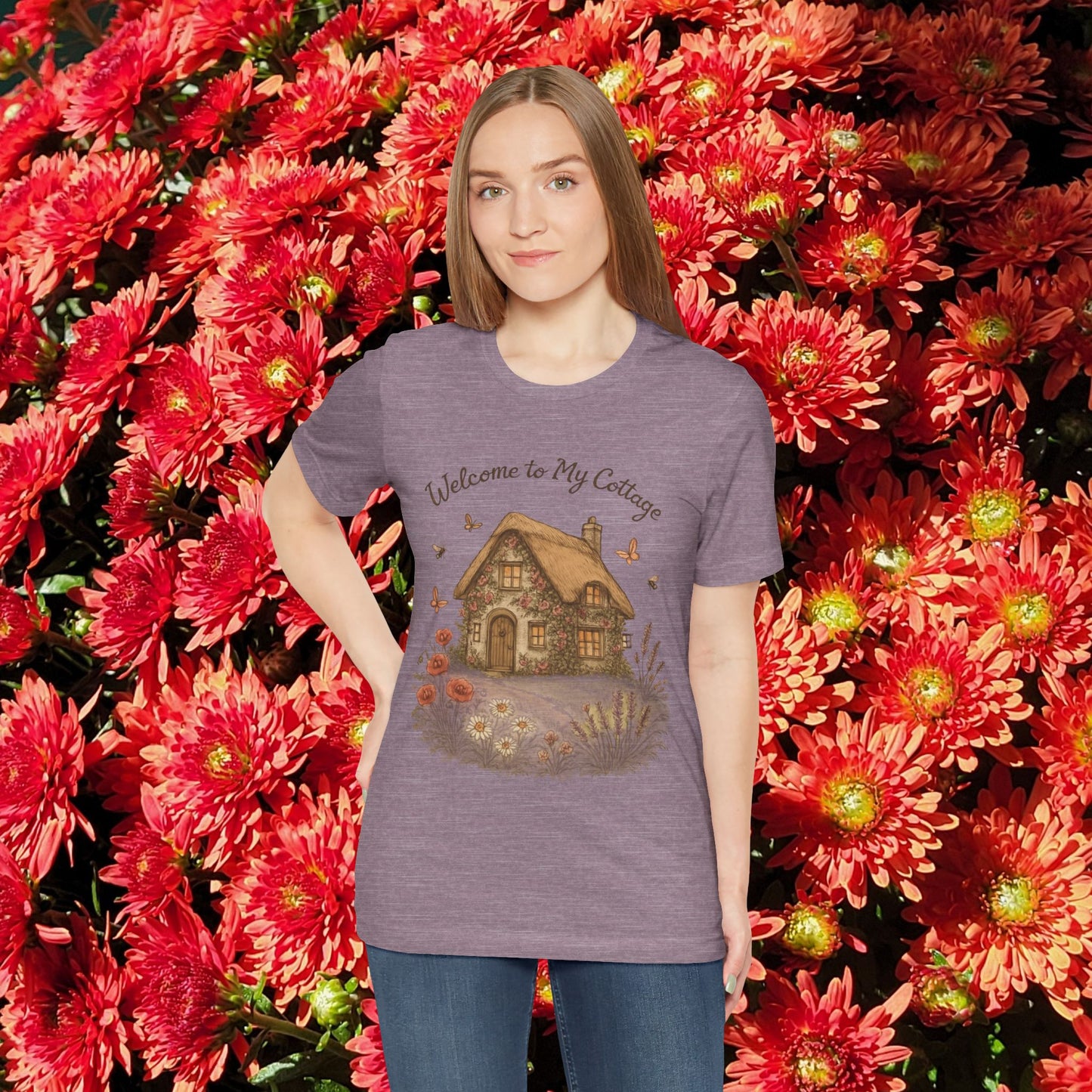 Cottage Tee - Relaxing English Countryside Short Sleeve Shirt