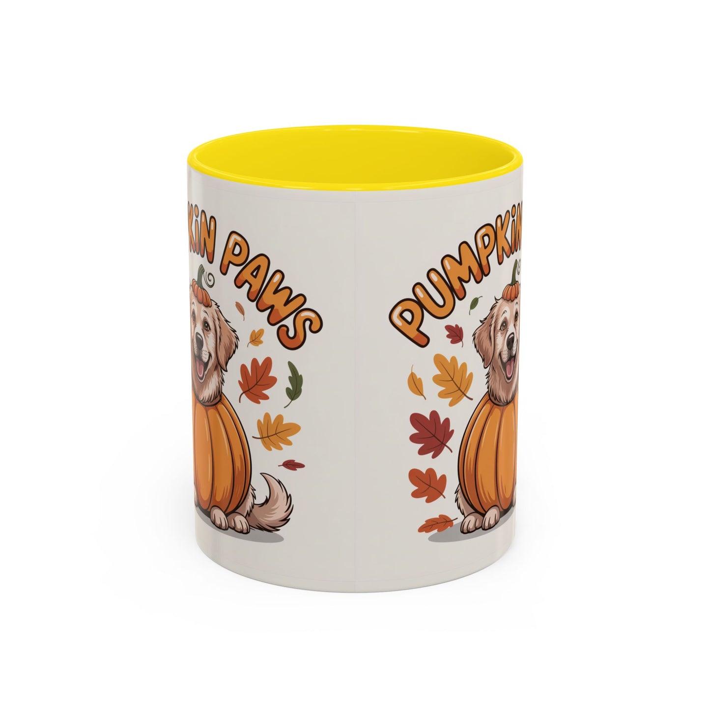 Fall Pumpkin Paws Coffee Mug, Dog Lover Gift, Autumn Home Decor, Cute Pet Mug, Halloween Coffee Cup, Seasonal Drinkware
