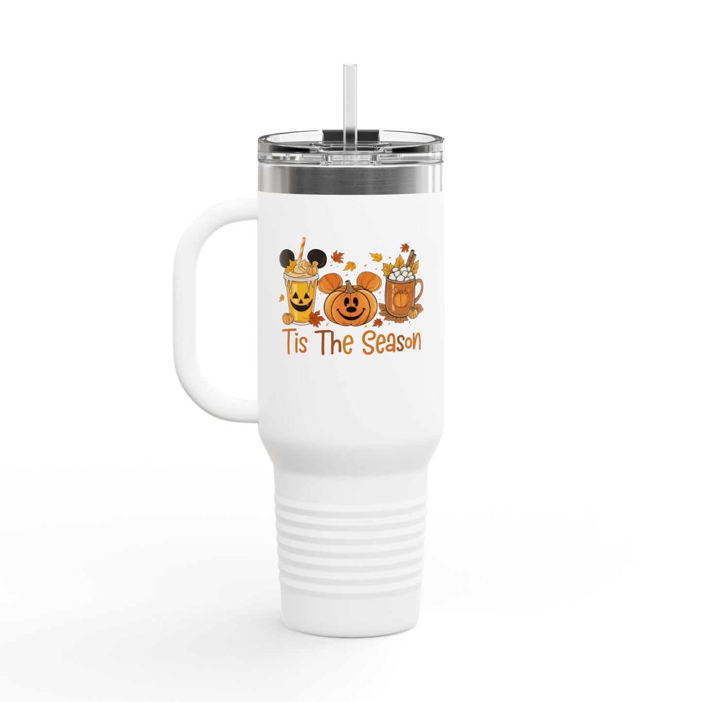 Tis The Season Insulated Travel Mug, 40oz - Fall Vibes, Pumpkin Spice Lover, Coffee Travel Cup, Halloween Gift