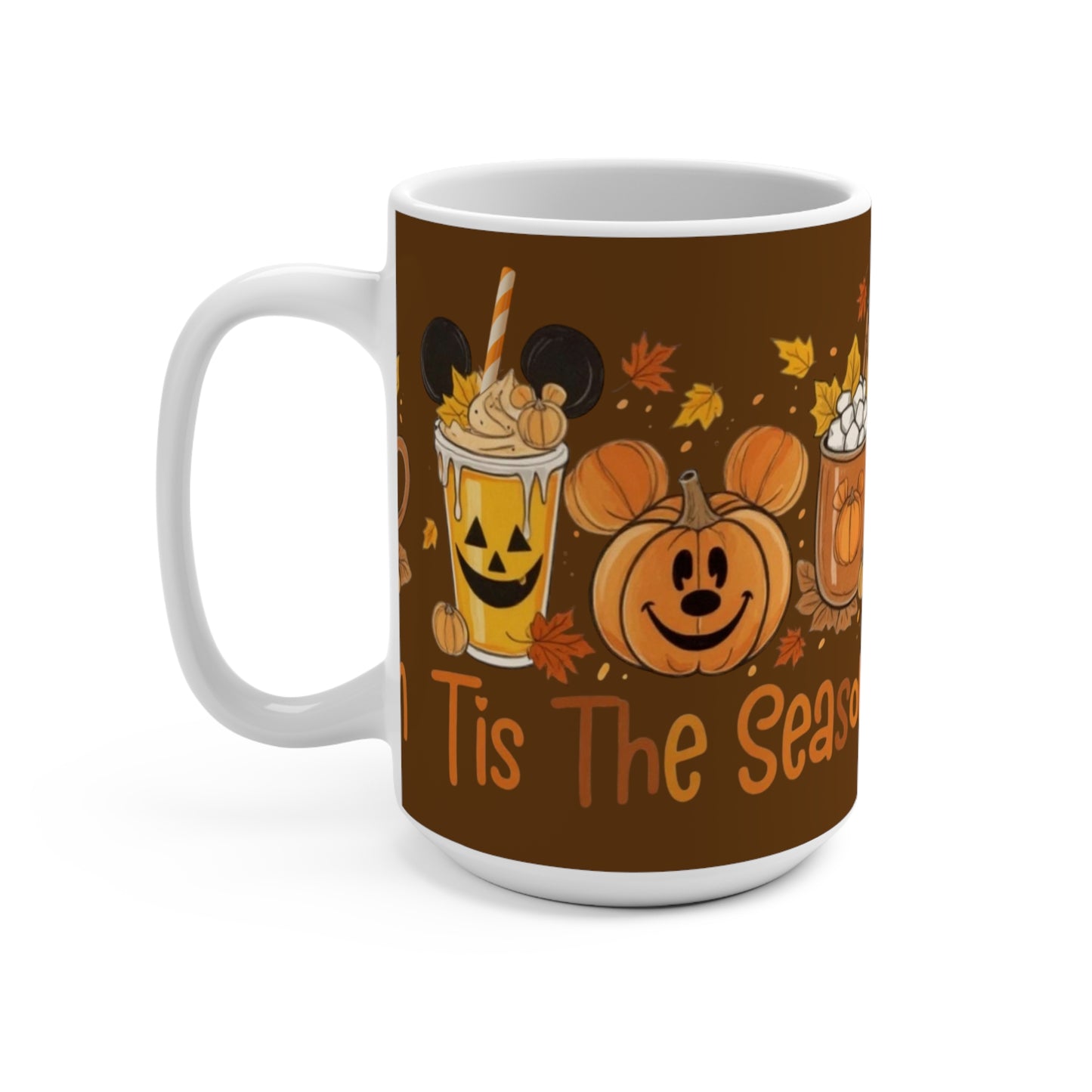 Fall Festivity Mug - "Tis the Season" Pumpkin Design 15oz