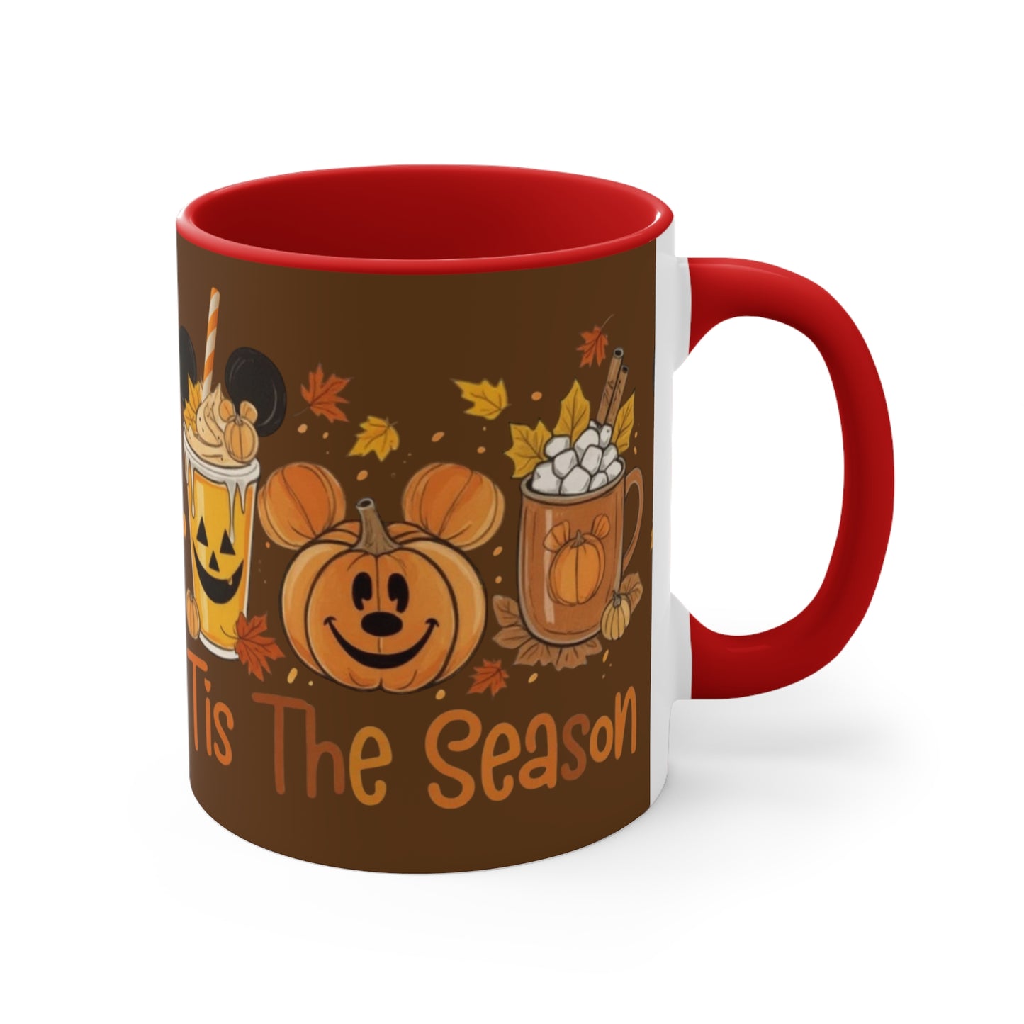 Festive Fall Accent Mugs | Halloween Coffee Cup, Autumn Drinkware, Seasonal Gift, Cozy Mug, Cute Kitchen Decor