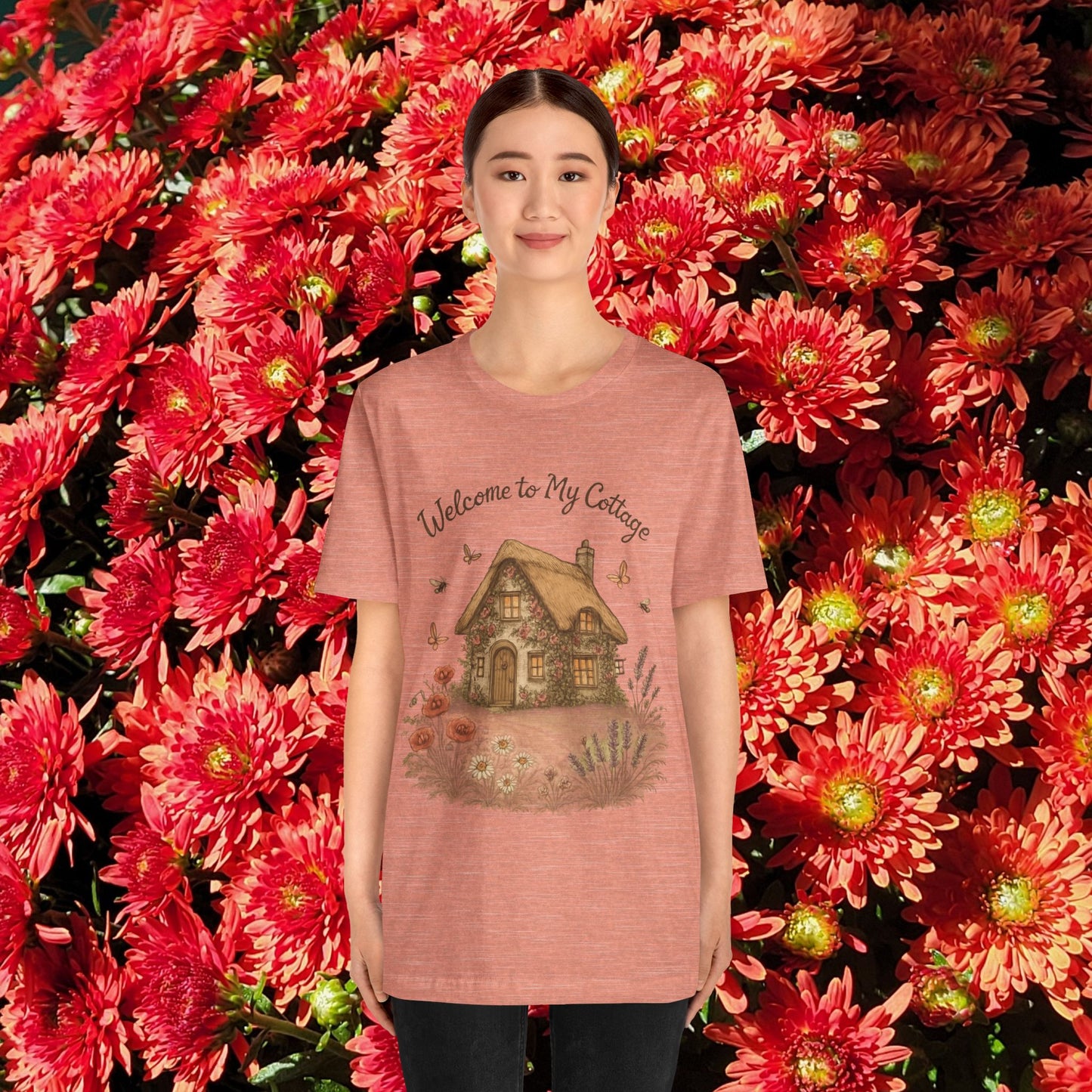 Cottage Tee - Relaxing English Countryside Short Sleeve Shirt