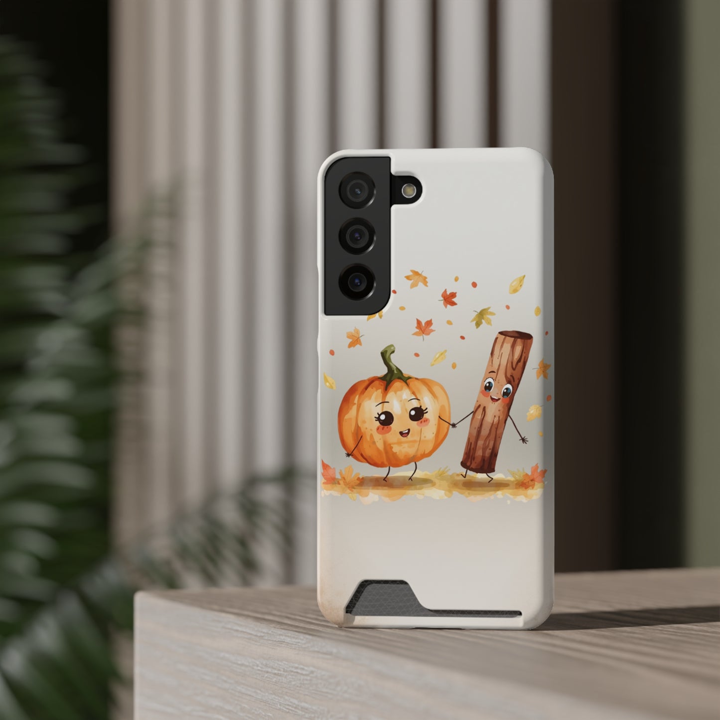 Phone Case - Pumpkin & Spice Card Holder