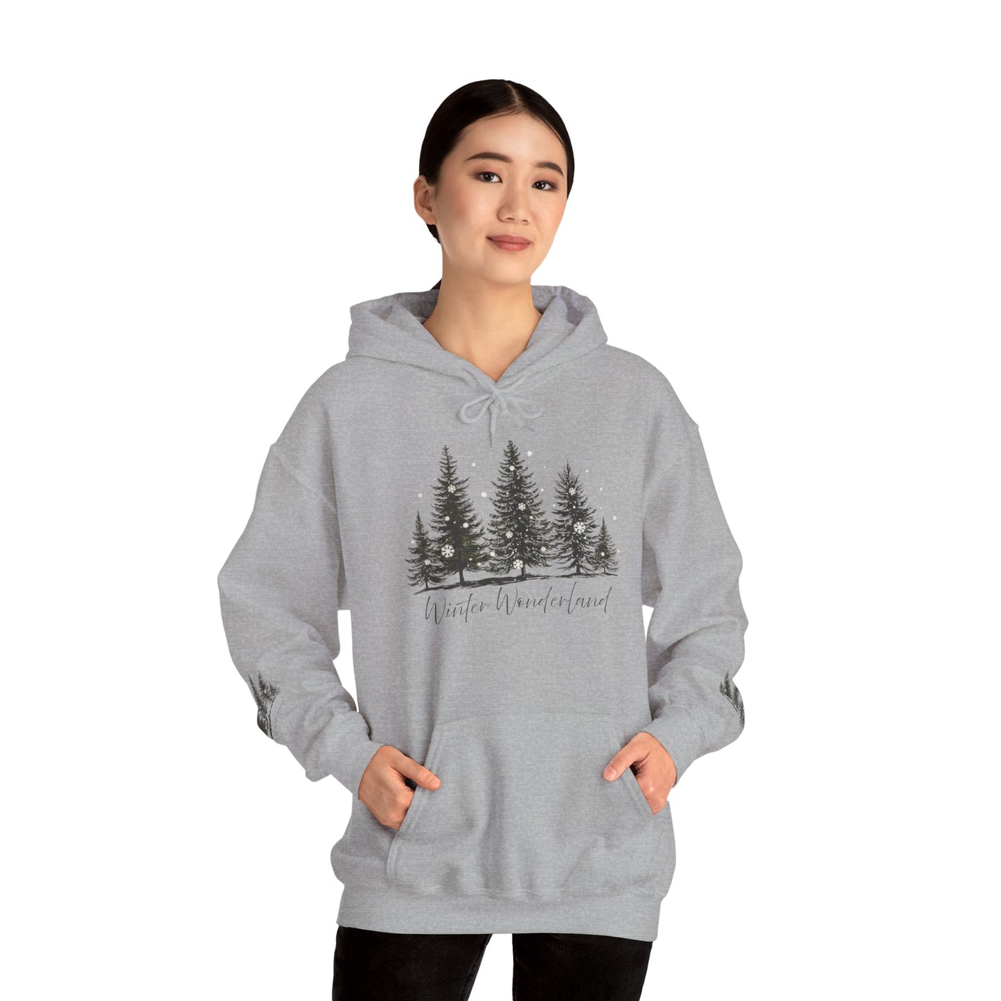 Lush Forest Hoodie - Cozy Unisex Heavy Blend Sweatshirt for Nature Lovers
