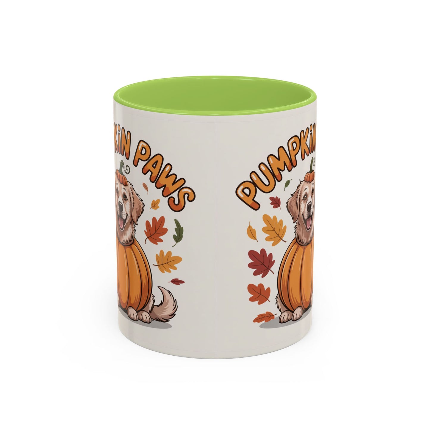 Fall Pumpkin Paws Coffee Mug, Dog Lover Gift, Autumn Home Decor, Cute Pet Mug, Halloween Coffee Cup, Seasonal Drinkware