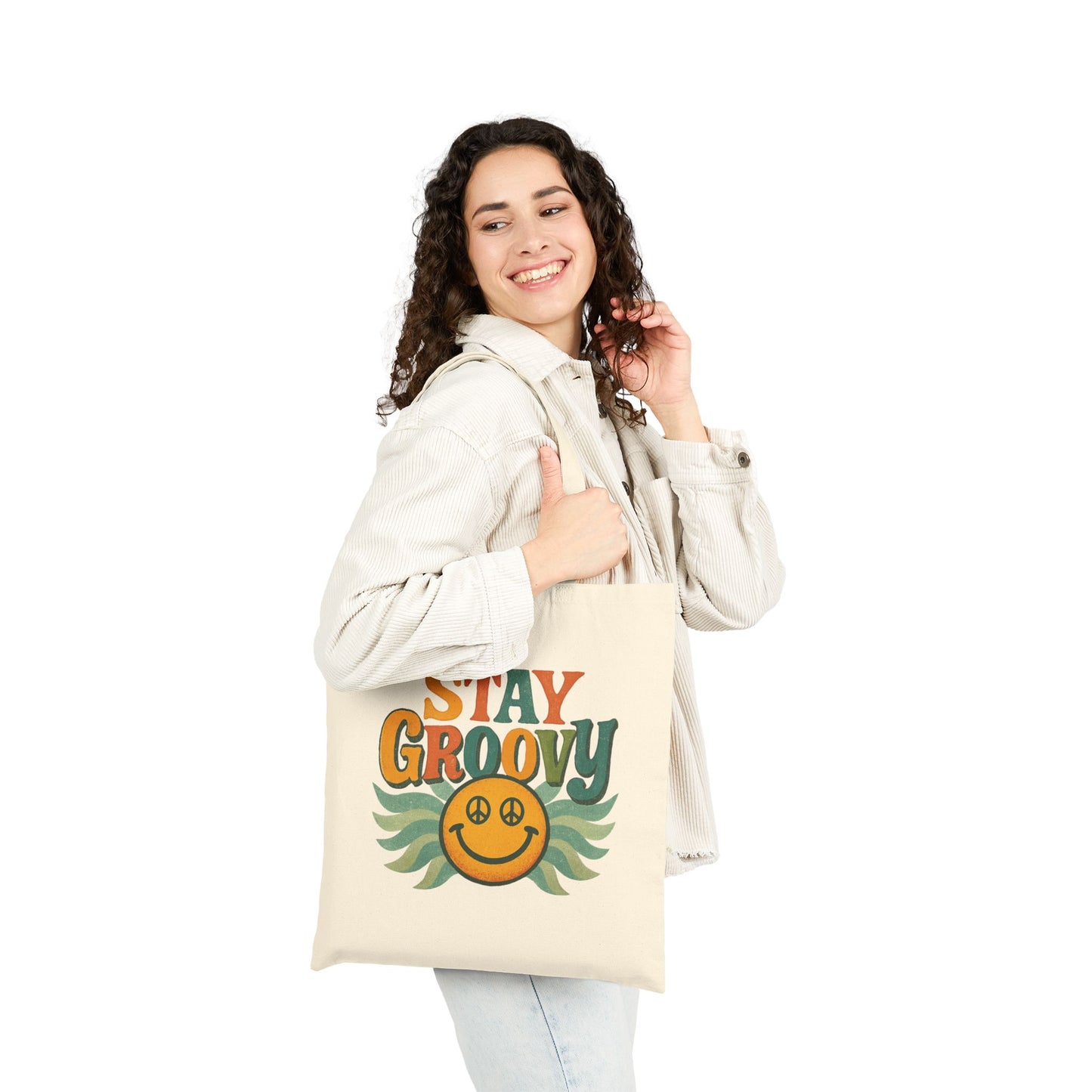 Groovy Peace Sign Tote Bag