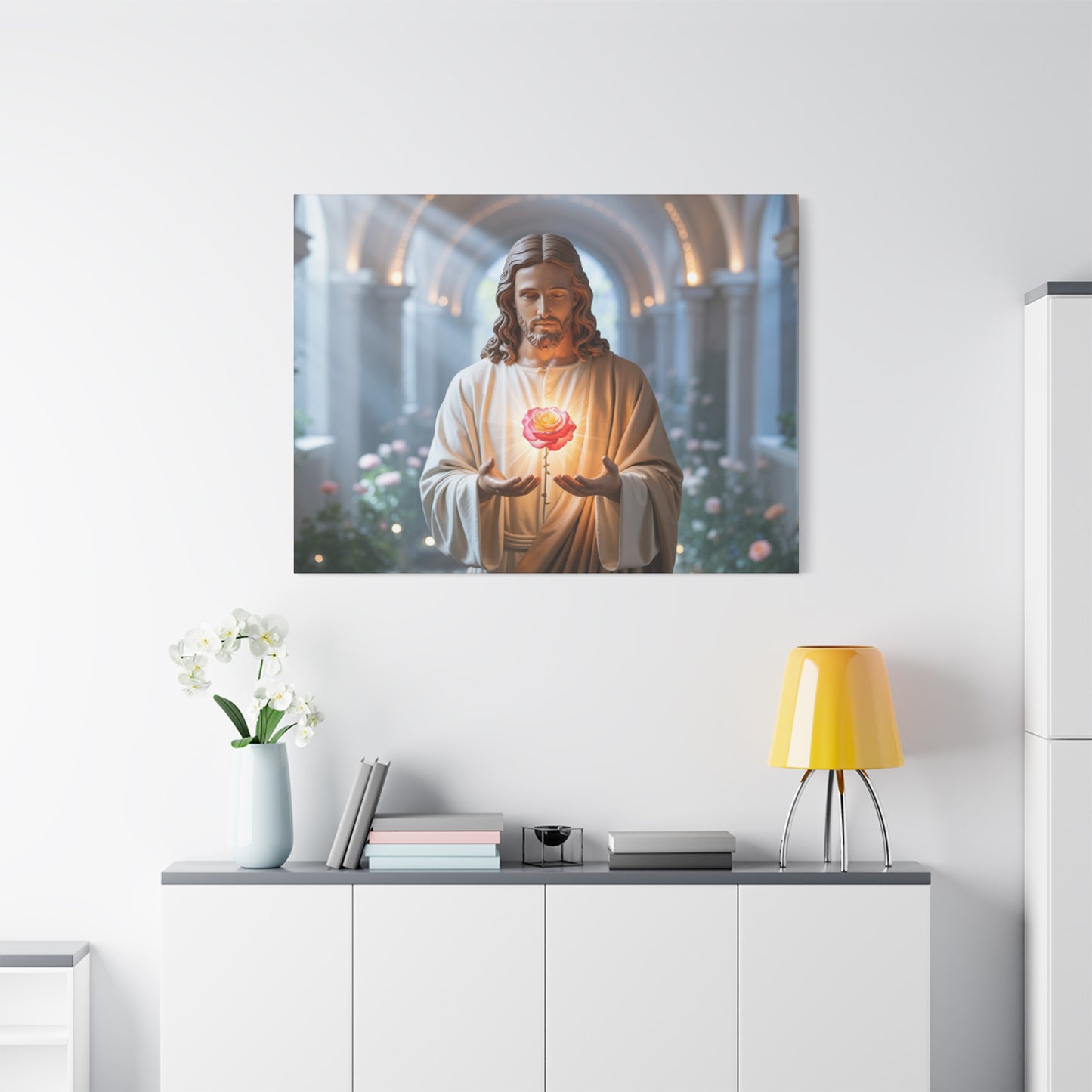 Inspirational Jesus Canvas Art, Religious Wall Decor, Faith-Based Home Decoration, Spiritual Gift for Believers, Church Wall Hanging, [...]