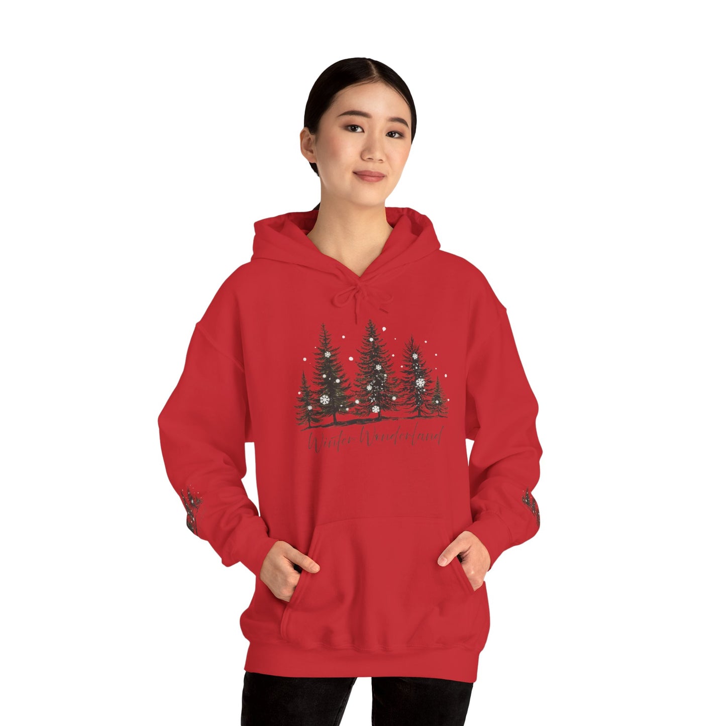 Lush Forest Hoodie - Cozy Unisex Heavy Blend Sweatshirt for Nature Lovers