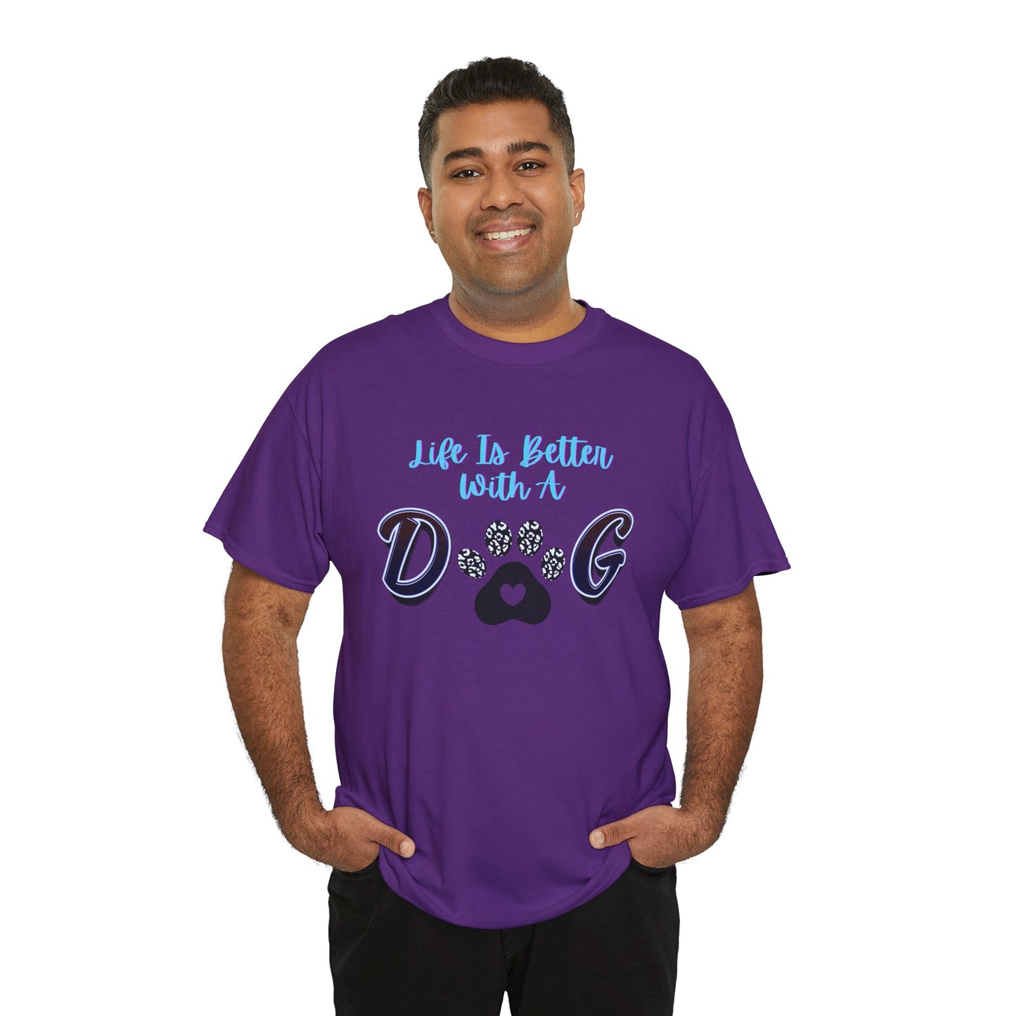 Unisex Dog Lover Tee, Life is Better with a Dog Shirt, Pet Owner Gift, Animal Lover Apparel, Casual Graphic Tee, Dog Mom/Dad Gift