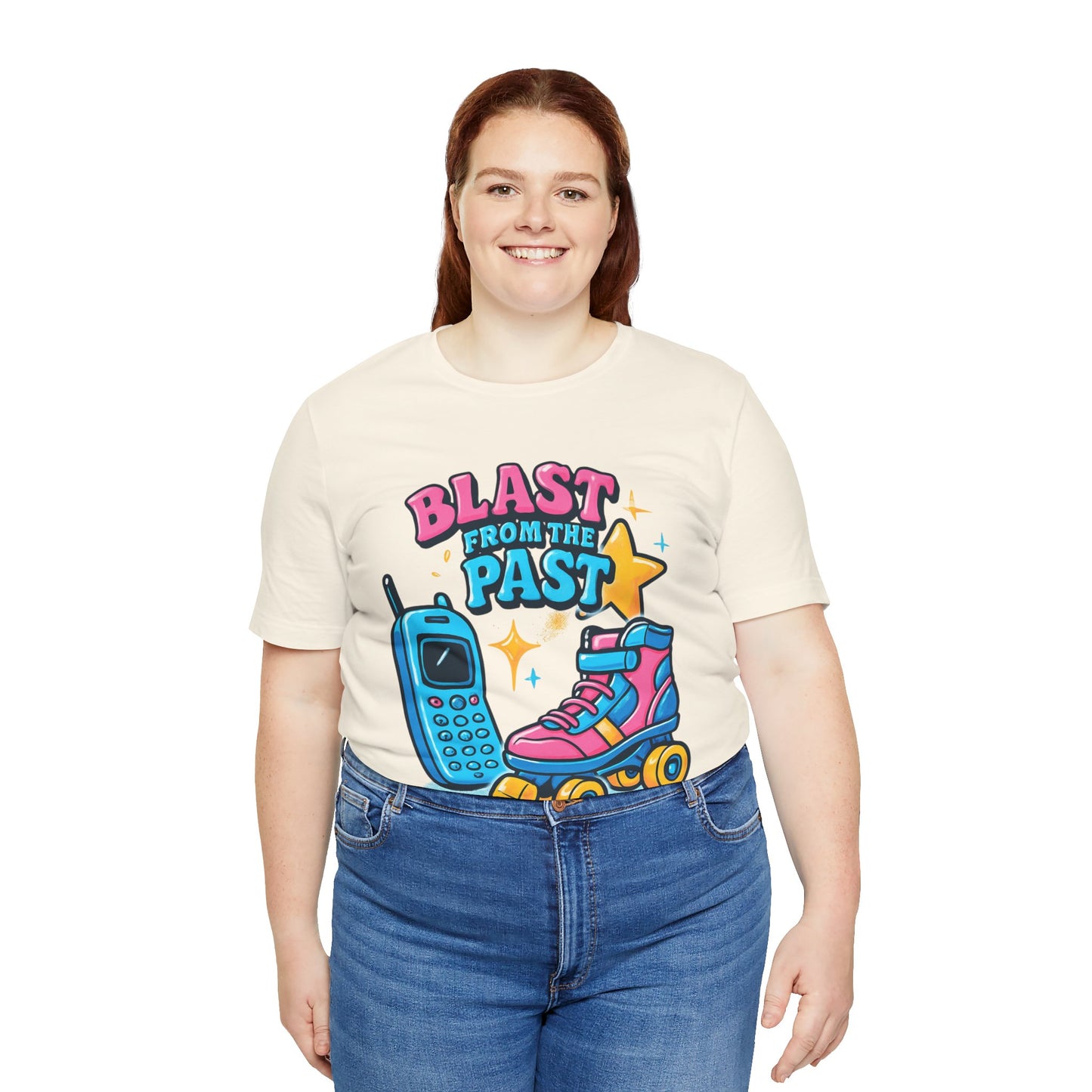 Retro Tee - Roller Skates & Cordless Phones Design