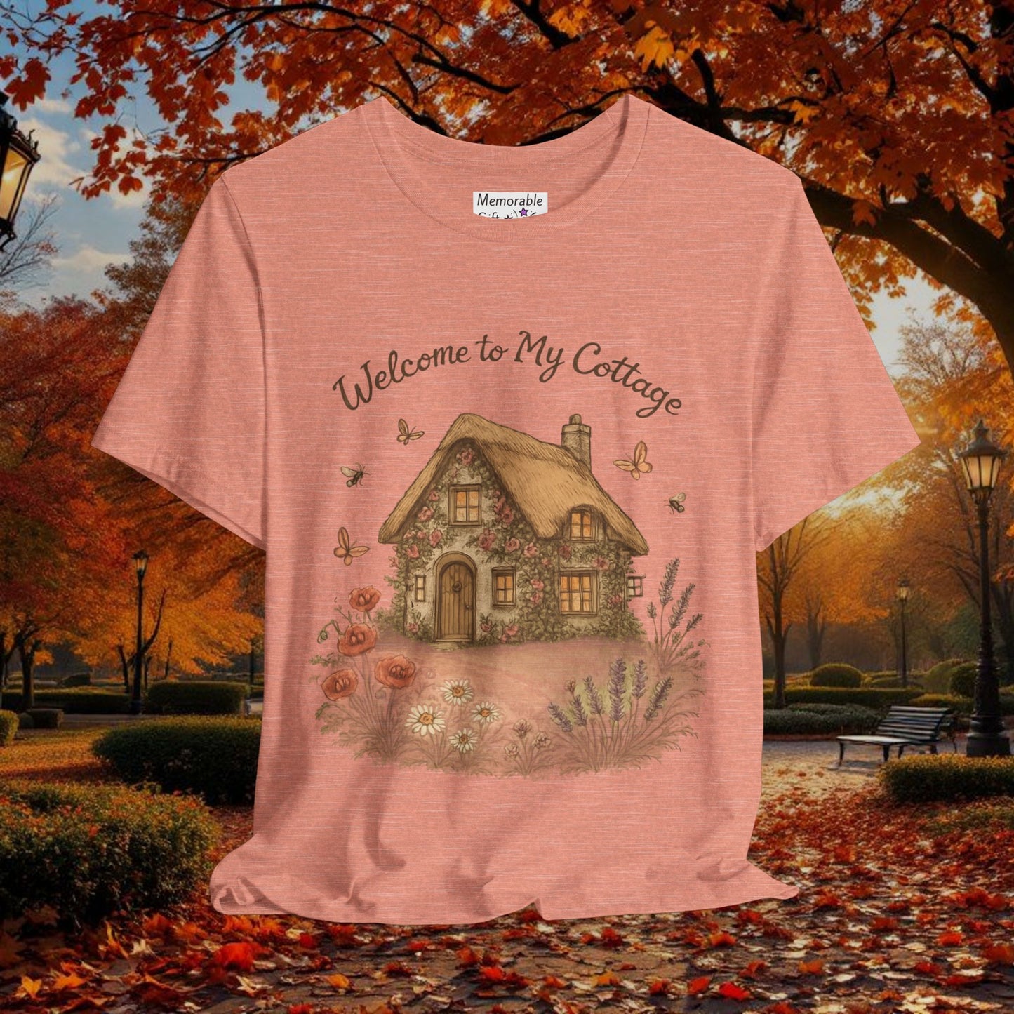 Cottage Tee - Relaxing English Countryside Short Sleeve Shirt