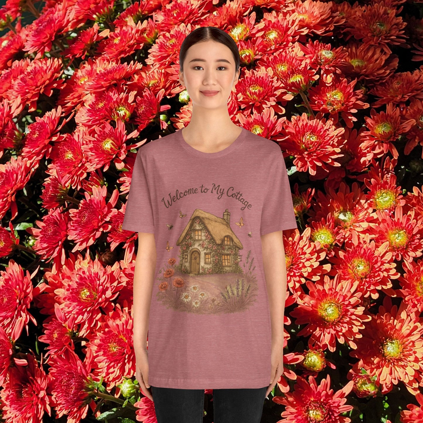 Cottage Tee - Relaxing English Countryside Short Sleeve Shirt