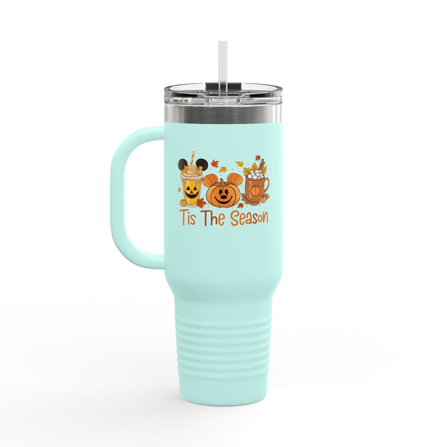Tis The Season Insulated Travel Mug, 40oz - Fall Vibes, Pumpkin Spice Lover, Coffee Travel Cup, Halloween Gift