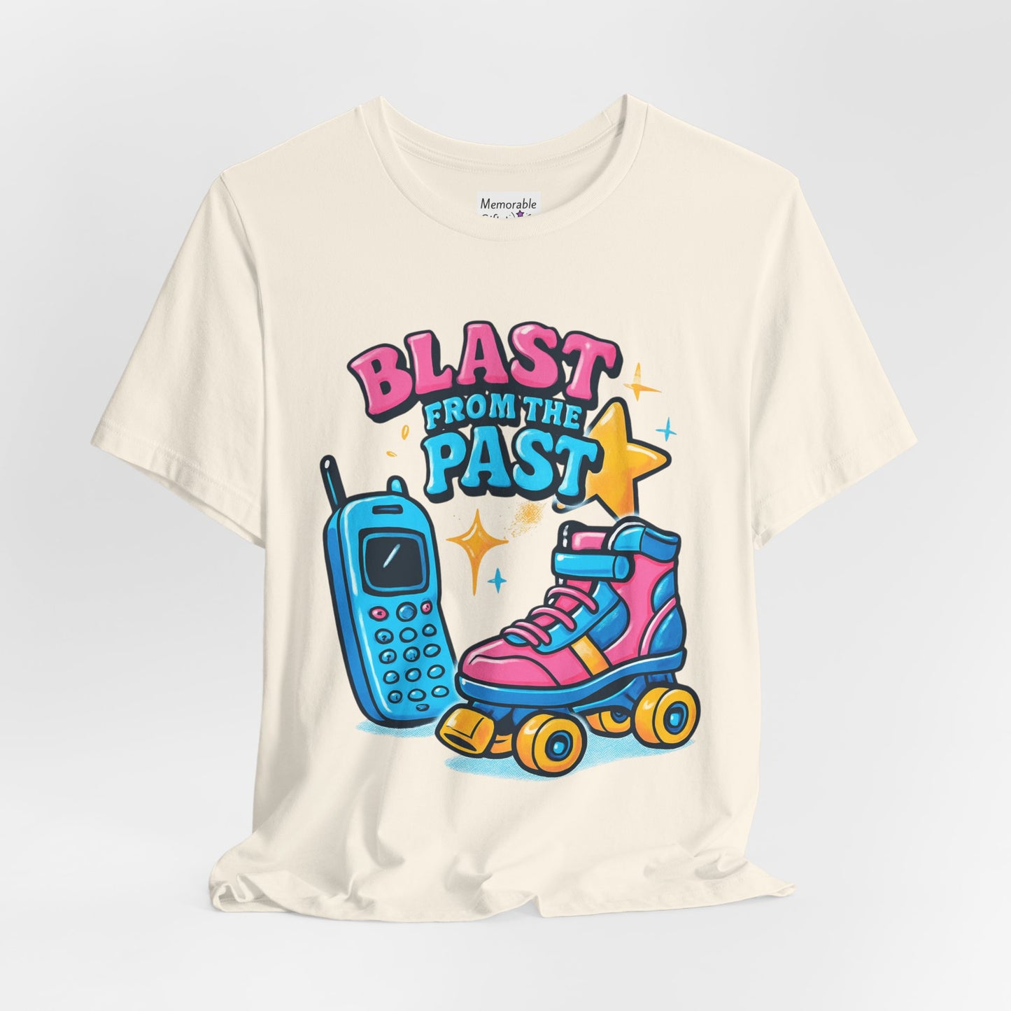 Retro Tee - Roller Skates & Cordless Phones Design