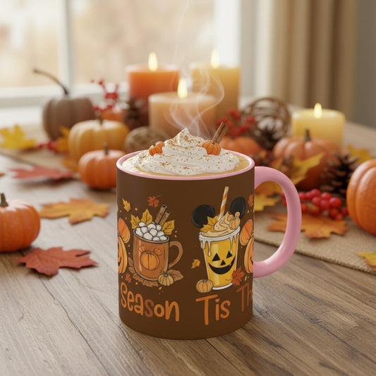 Festive Fall Accent Mugs | Halloween Coffee Cup, Autumn Drinkware, Seasonal Gift, Cozy Mug, Cute Kitchen Decor