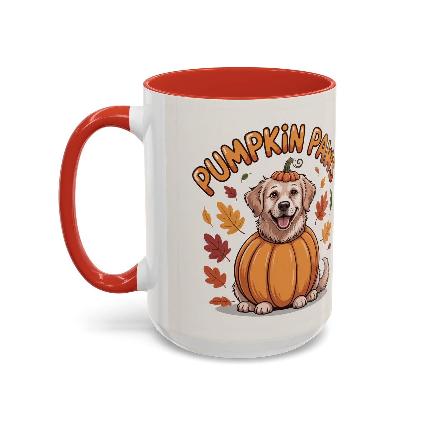 Fall Pumpkin Paws Coffee Mug, Dog Lover Gift, Autumn Home Decor, Cute Pet Mug, Halloween Coffee Cup, Seasonal Drinkware