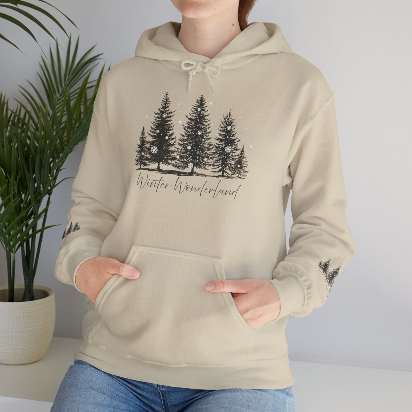 Lush Forest Hoodie - Cozy Unisex Heavy Blend Sweatshirt for Nature Lovers