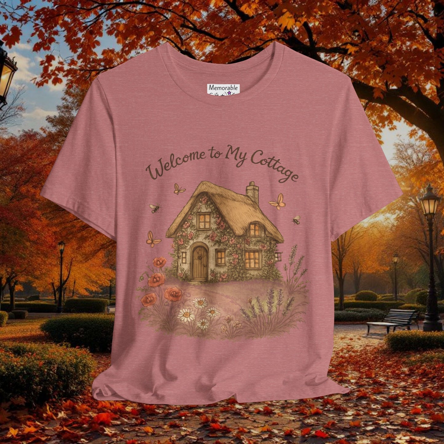 Cottage Tee - Relaxing English Countryside Short Sleeve Shirt