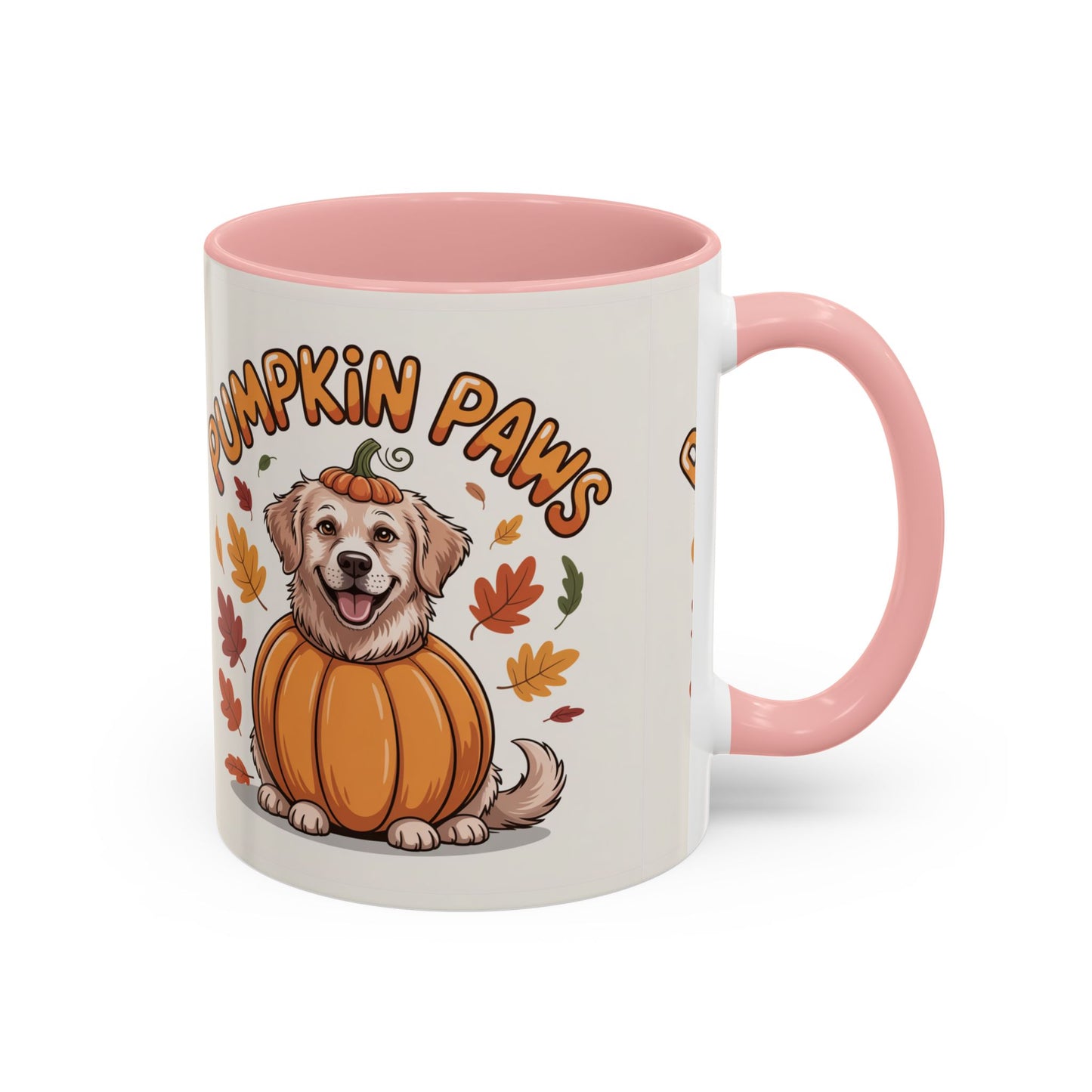 Fall Pumpkin Paws Coffee Mug, Dog Lover Gift, Autumn Home Decor, Cute Pet Mug, Halloween Coffee Cup, Seasonal Drinkware