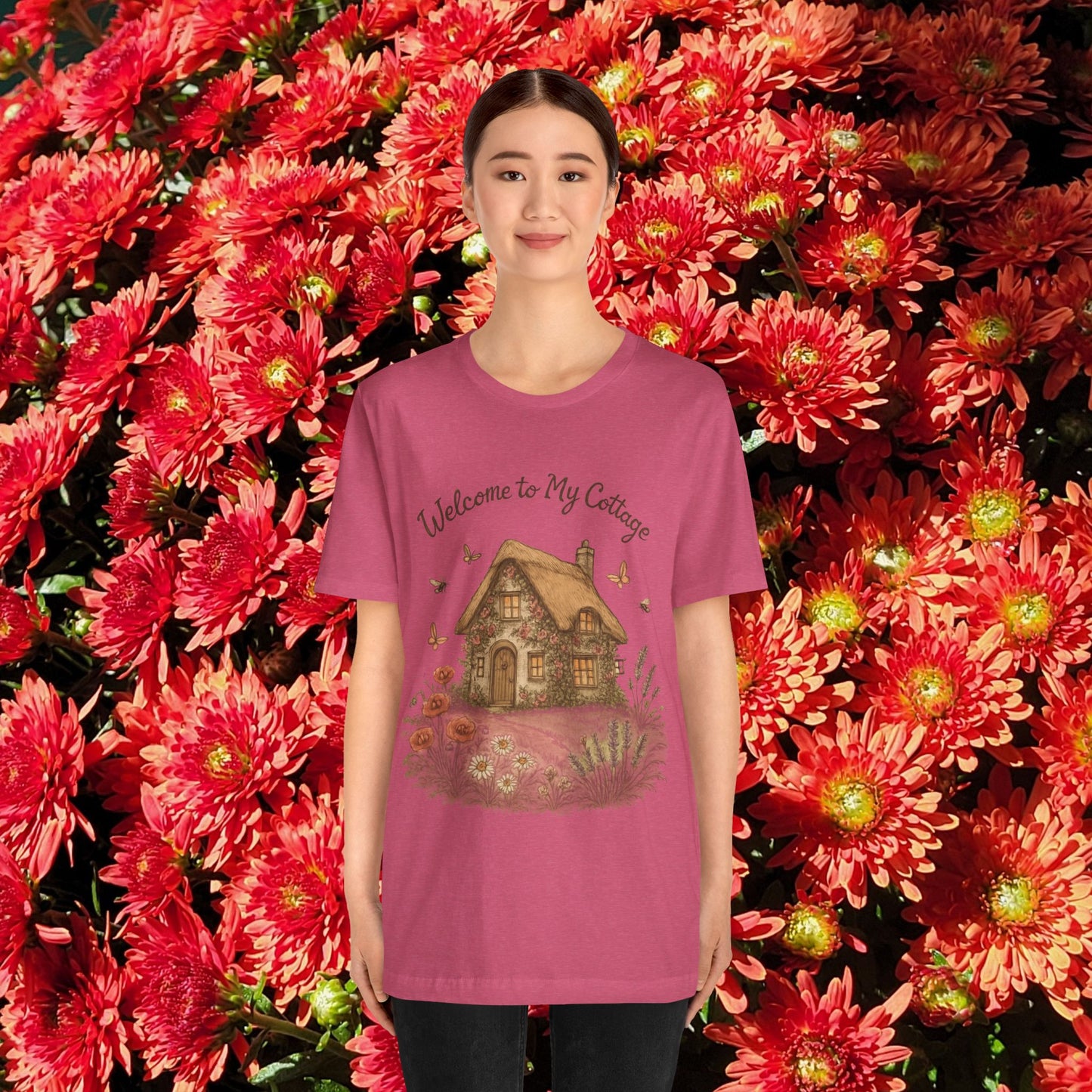 Cottage Tee - Relaxing English Countryside Short Sleeve Shirt