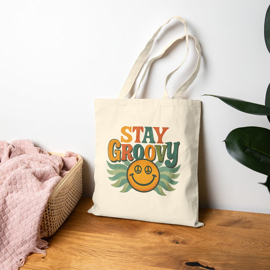 Groovy Peace Sign Tote Bag