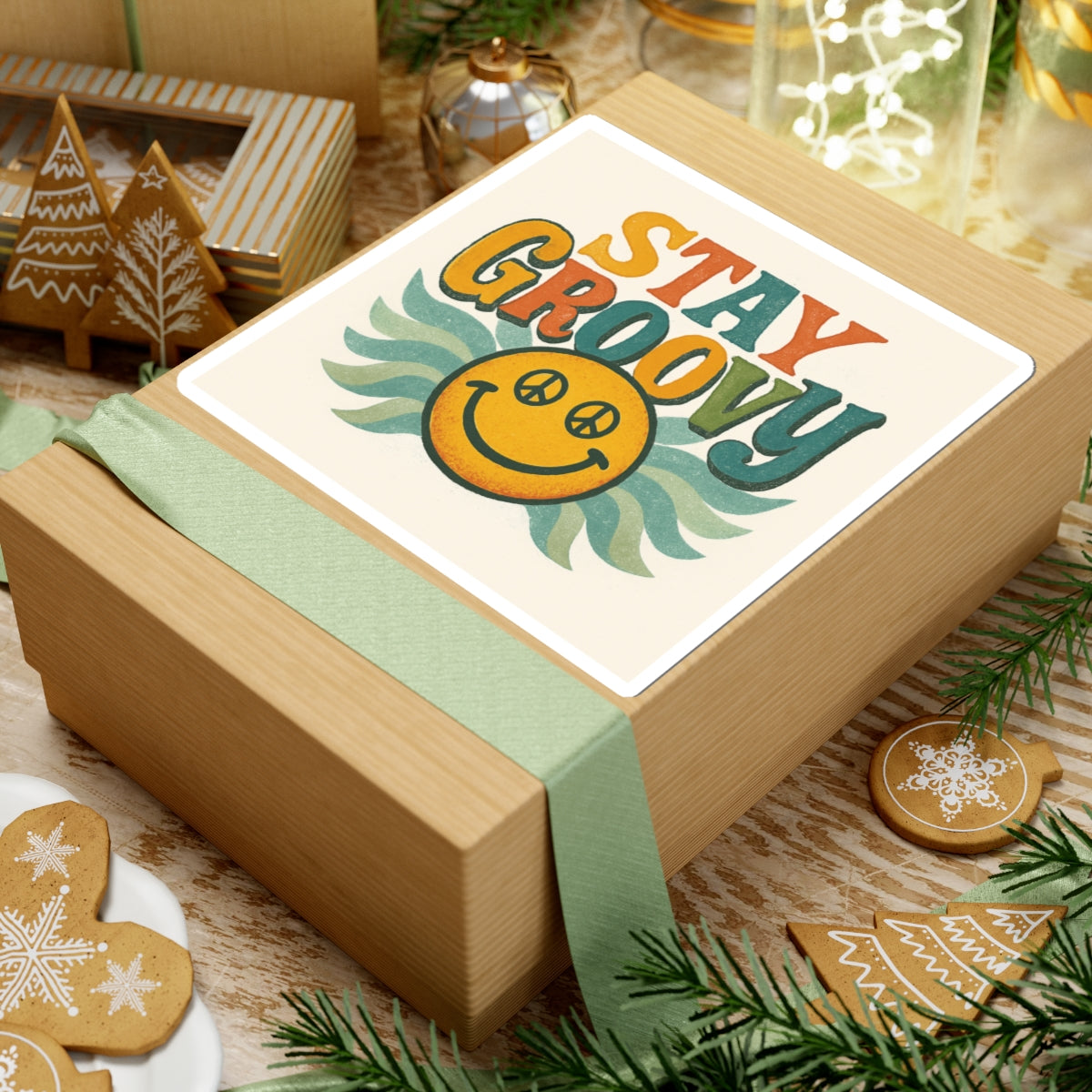 Groovy Peace Sign Stickers