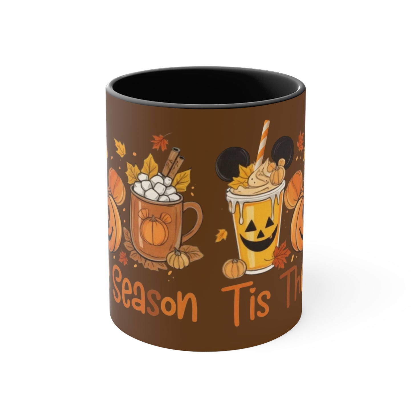 Festive Fall Accent Mugs | Halloween Coffee Cup, Autumn Drinkware, Seasonal Gift, Cozy Mug, Cute Kitchen Decor