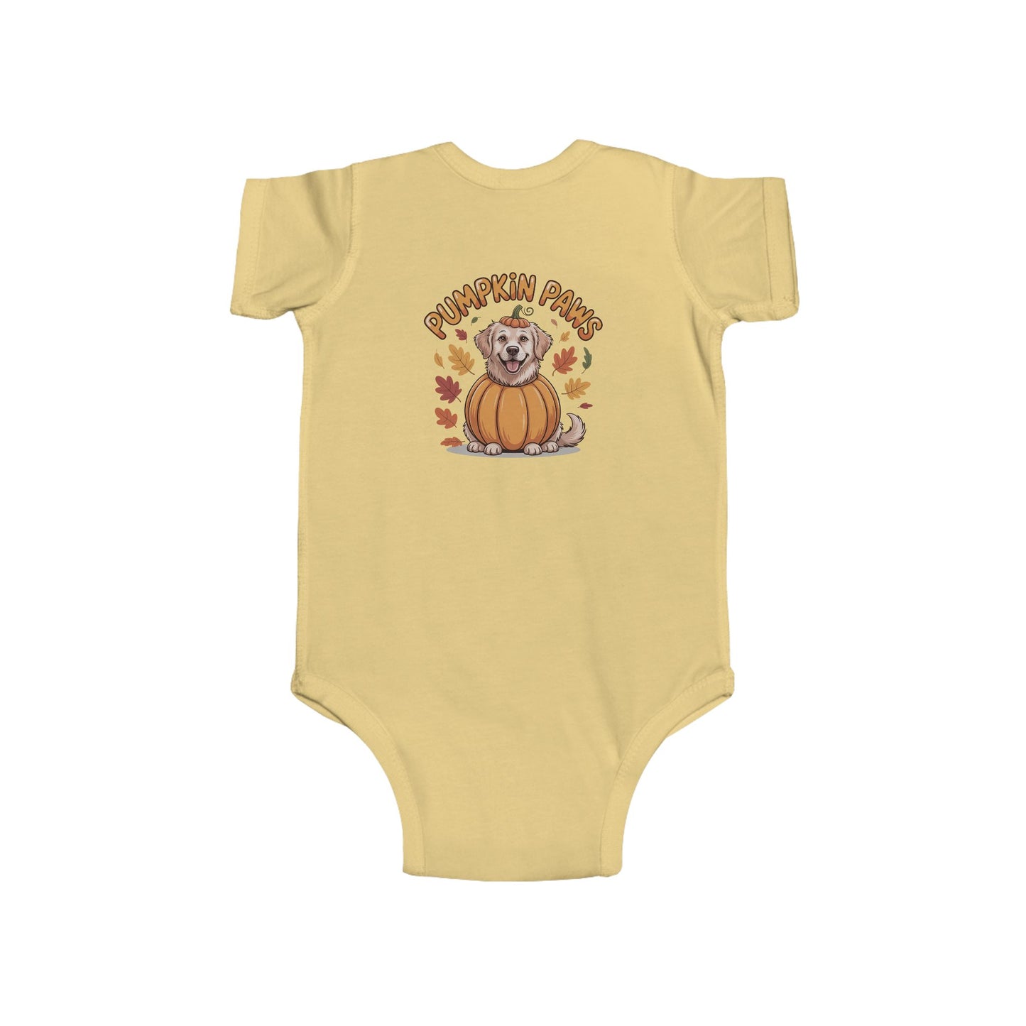 Pumpkin Paws Infant Bodysuit, Cute Baby Halloween Outfit, Autumn Cat Bodysuit, Fall Baby Clothes, Adorable Baby Gift