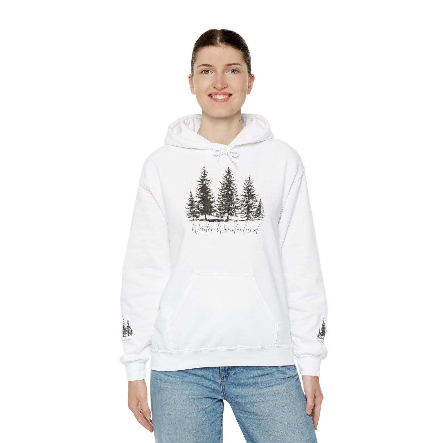 Lush Forest Hoodie - Cozy Unisex Heavy Blend Sweatshirt for Nature Lovers