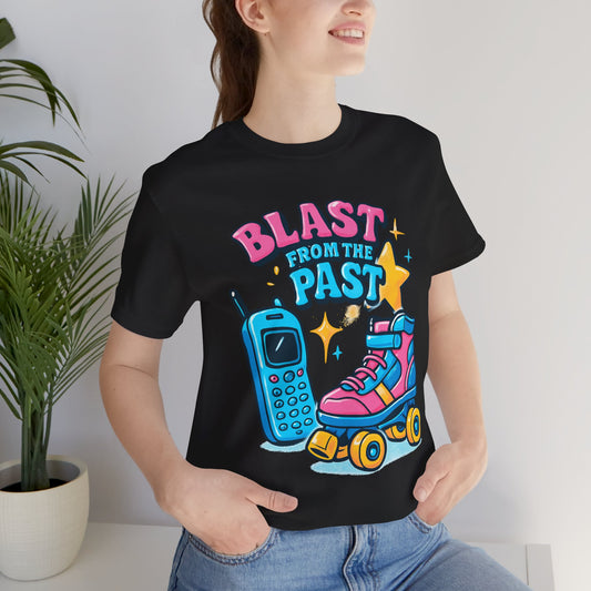 Retro Tee - Roller Skates & Cordless Phones Design