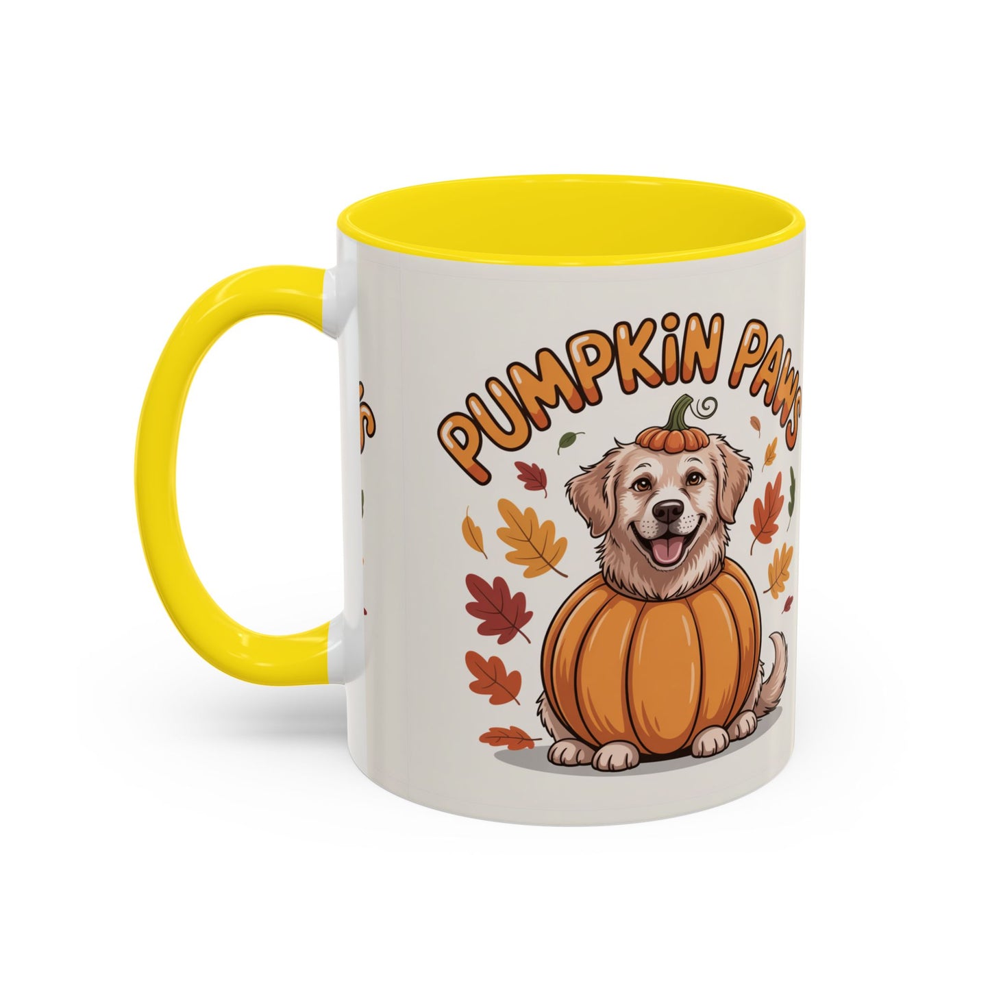 Fall Pumpkin Paws Coffee Mug, Dog Lover Gift, Autumn Home Decor, Cute Pet Mug, Halloween Coffee Cup, Seasonal Drinkware
