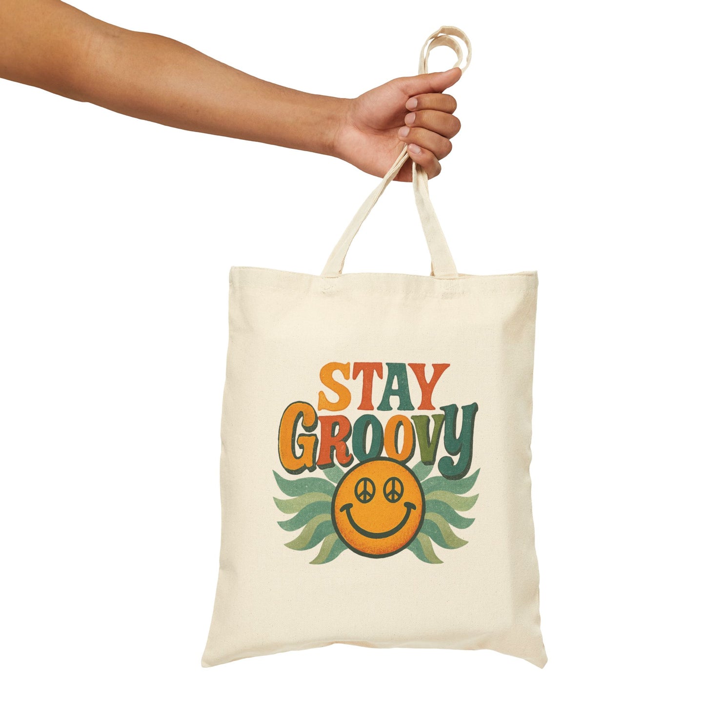 Groovy Peace Sign Tote Bag