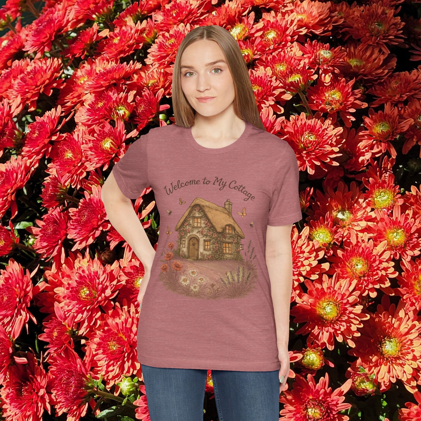 Cottage Tee - Relaxing English Countryside Short Sleeve Shirt