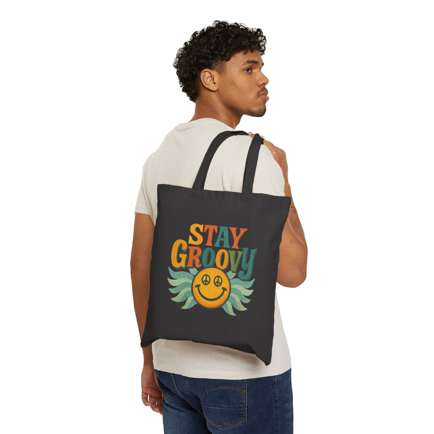Groovy Peace Sign Tote Bag