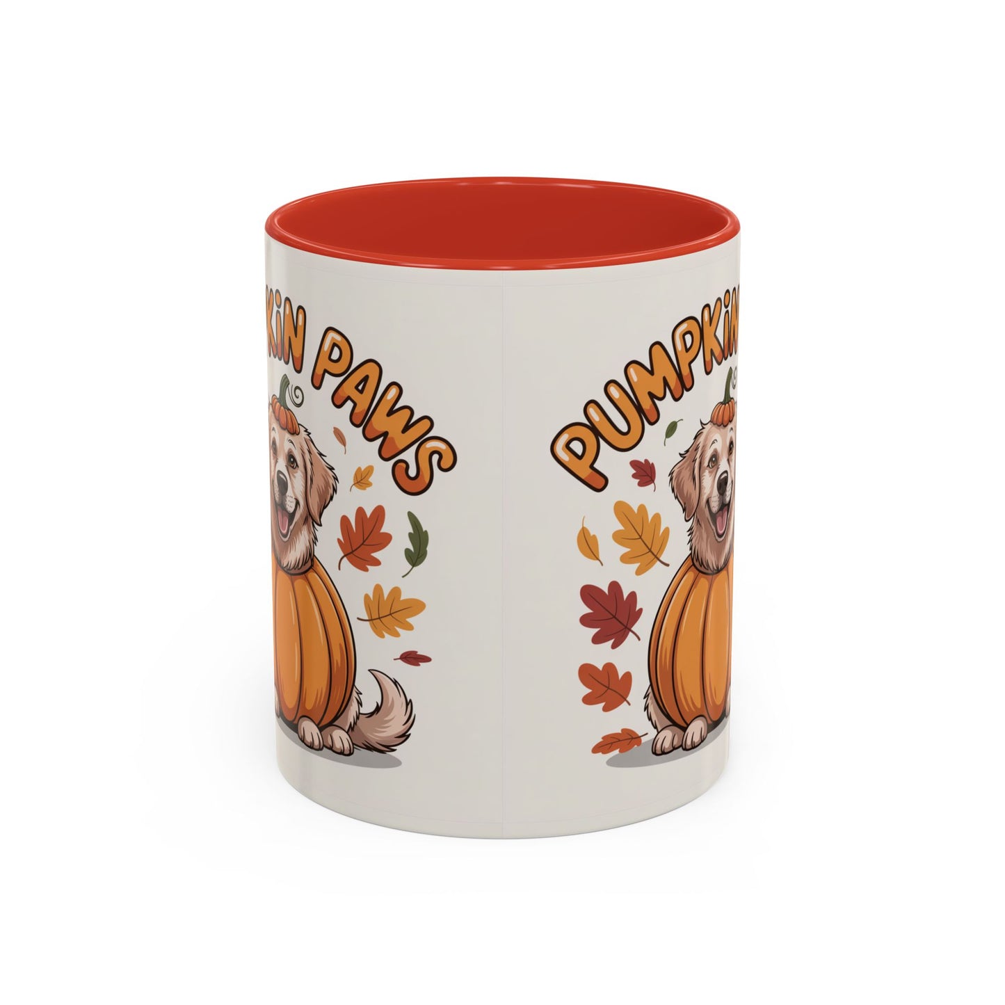 Fall Pumpkin Paws Coffee Mug, Dog Lover Gift, Autumn Home Decor, Cute Pet Mug, Halloween Coffee Cup, Seasonal Drinkware