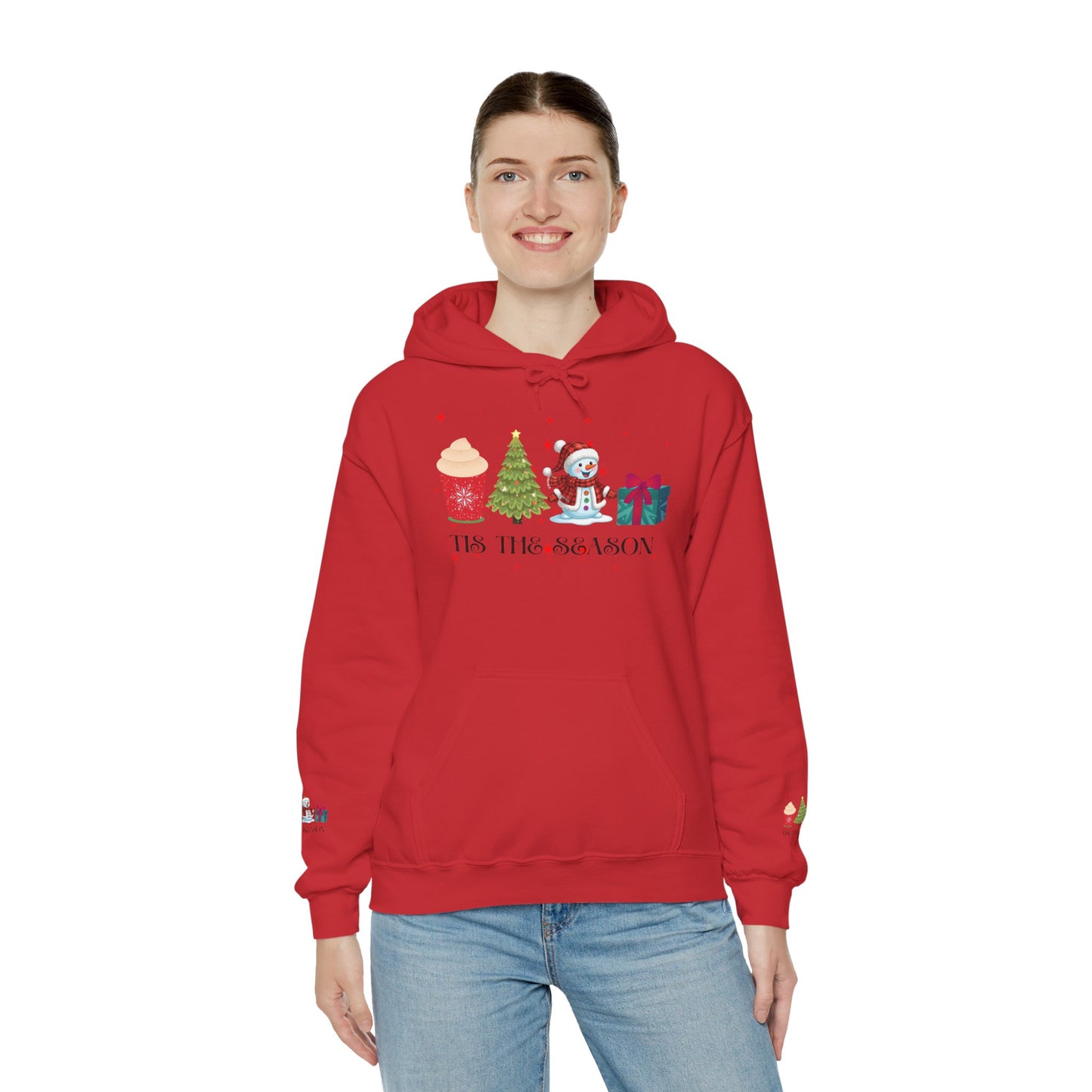 Festive Holiday Hoodie - 'Tis the Season Sweatshirt