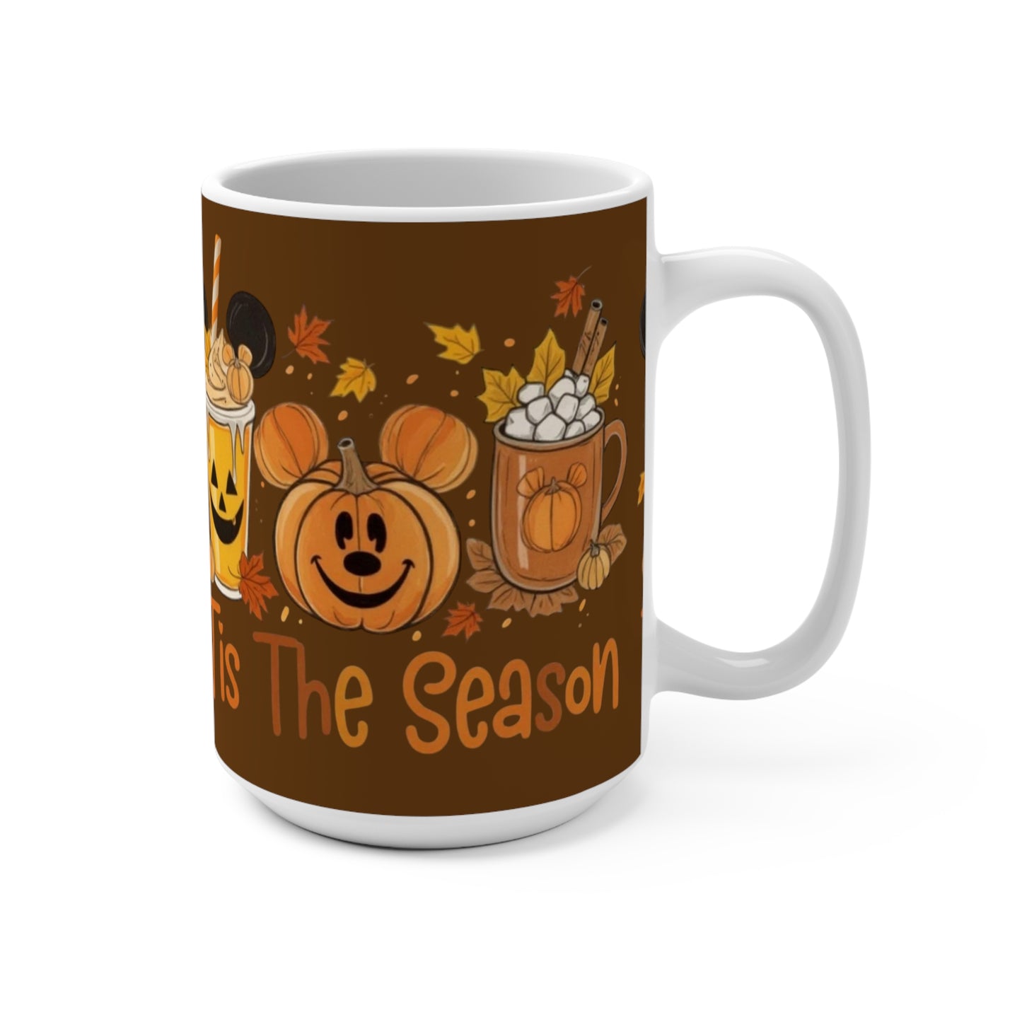 Fall Festivity Mug - "Tis the Season" Pumpkin Design 15oz