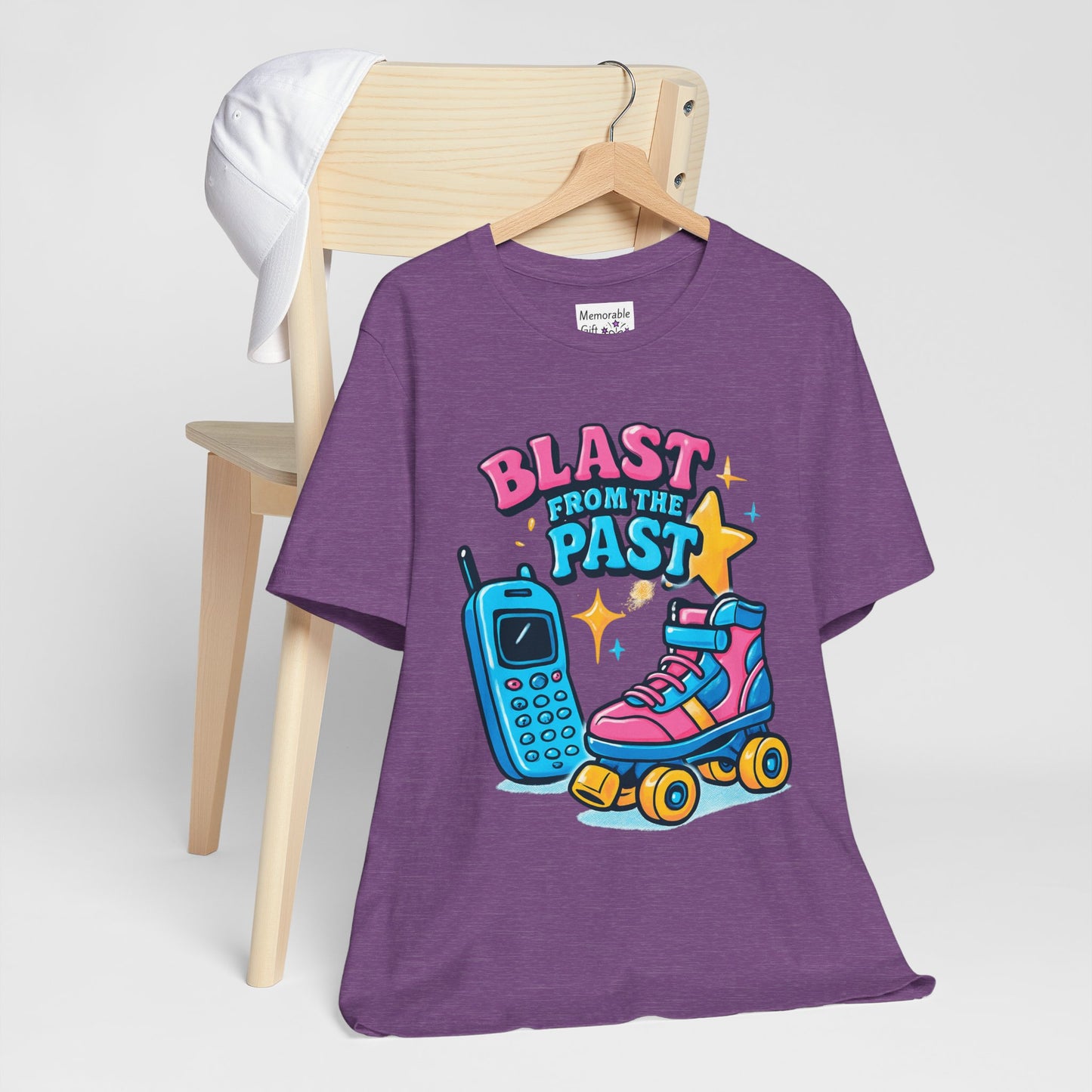 Retro Tee - Roller Skates & Cordless Phones Design