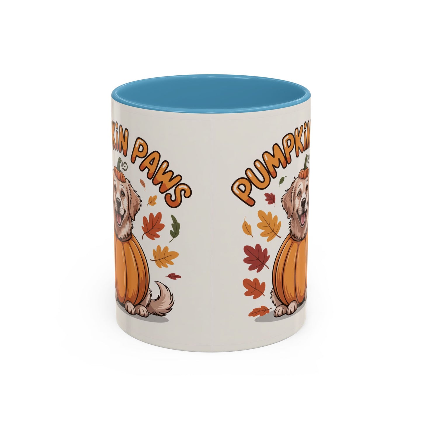 Fall Pumpkin Paws Coffee Mug, Dog Lover Gift, Autumn Home Decor, Cute Pet Mug, Halloween Coffee Cup, Seasonal Drinkware