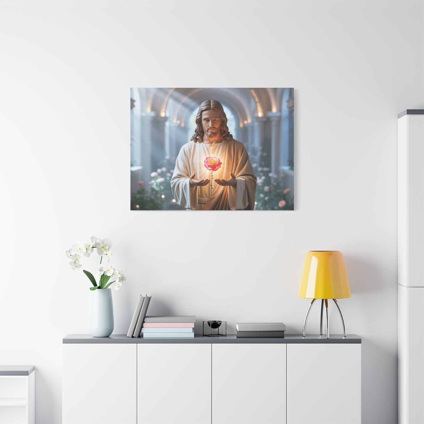 Inspirational Jesus Canvas Art, Religious Wall Decor, Faith-Based Home Decoration, Spiritual Gift for Believers, Church Wall Hanging, [...]