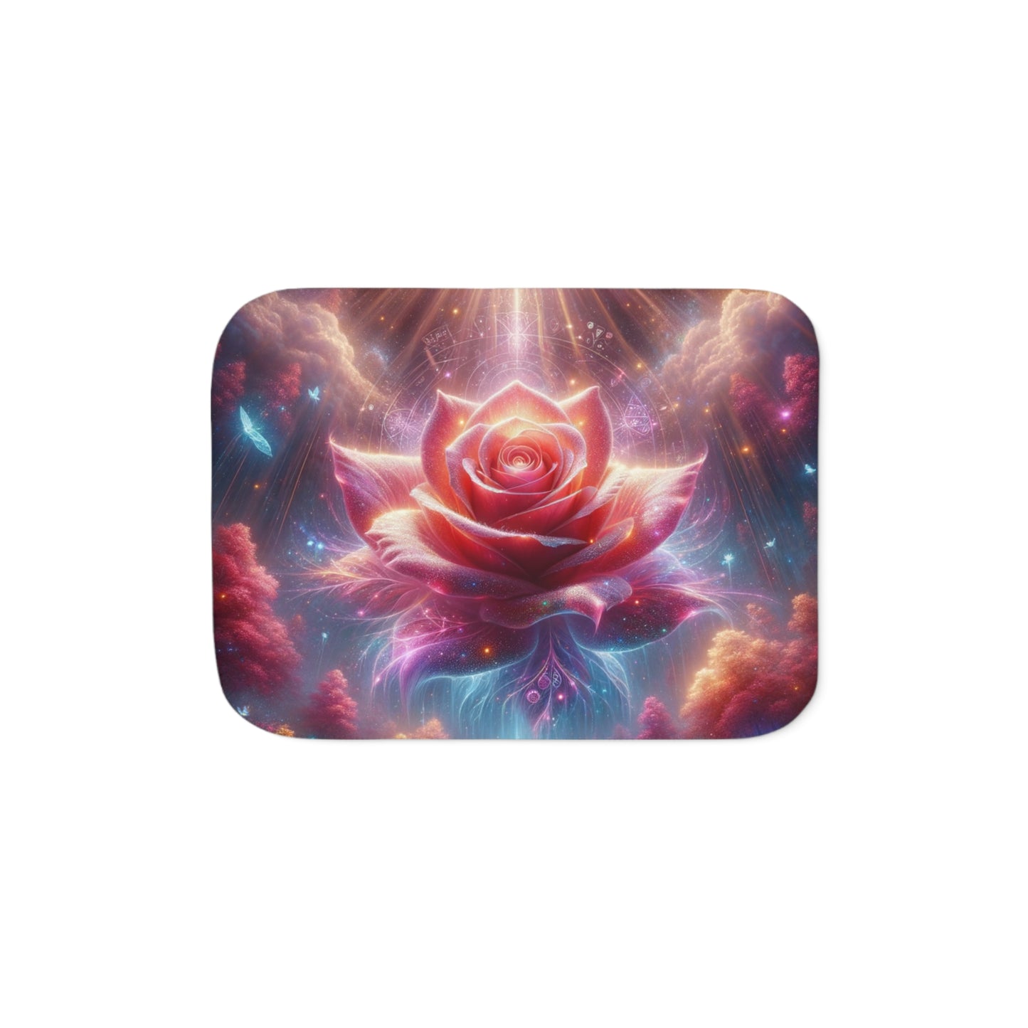 Celestial Rose Sherpa Blanket