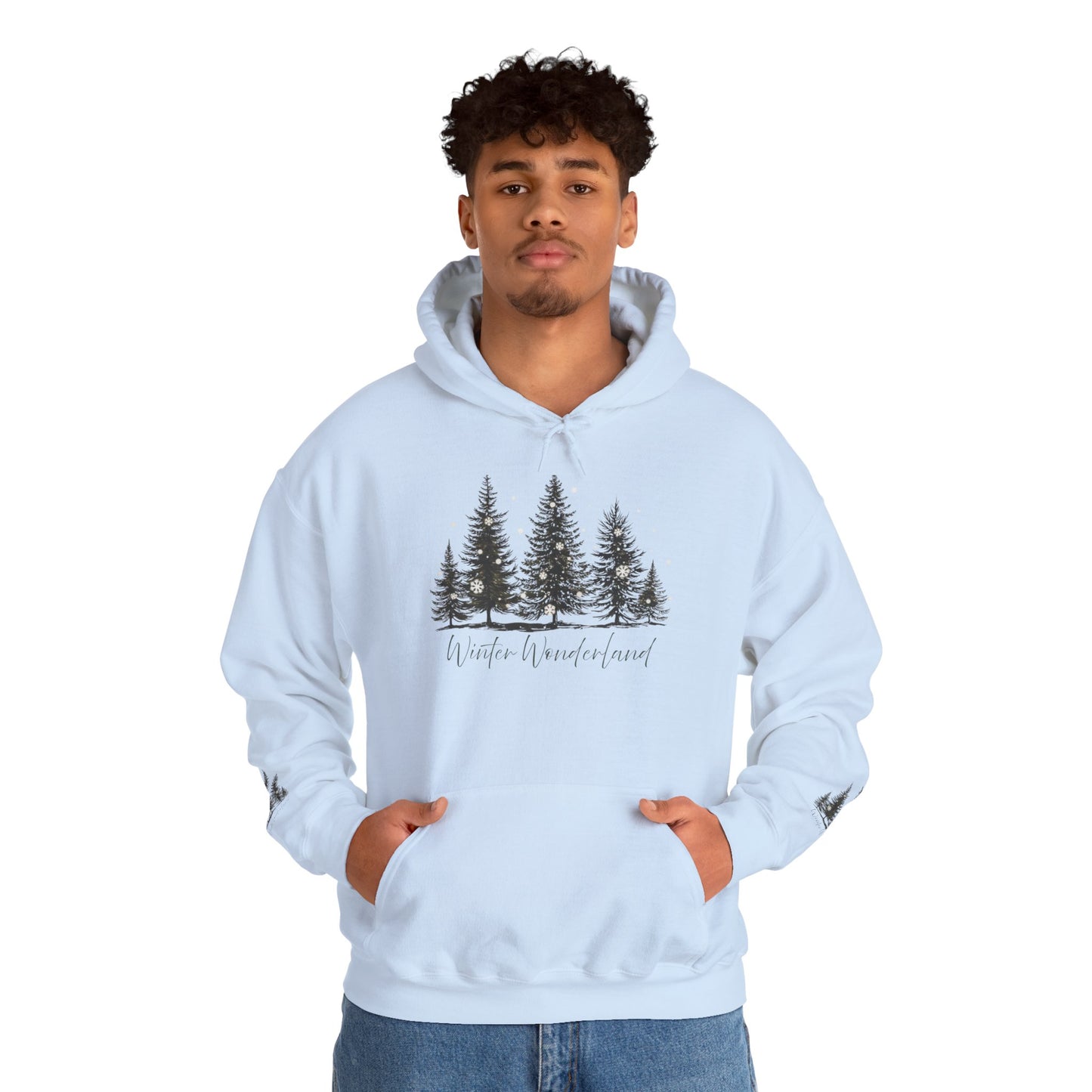 Lush Forest Hoodie - Cozy Unisex Heavy Blend Sweatshirt for Nature Lovers