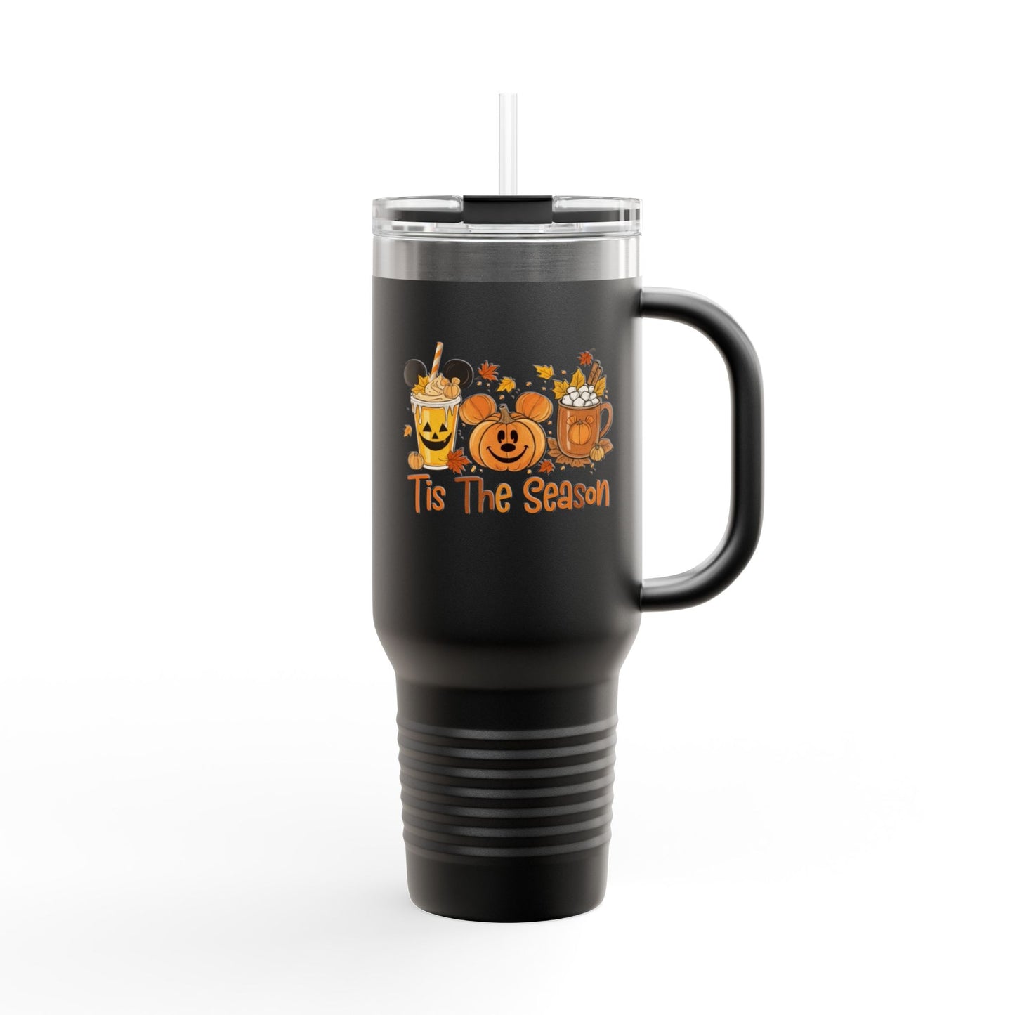 Tis The Season Insulated Travel Mug, 40oz - Fall Vibes, Pumpkin Spice Lover, Coffee Travel Cup, Halloween Gift