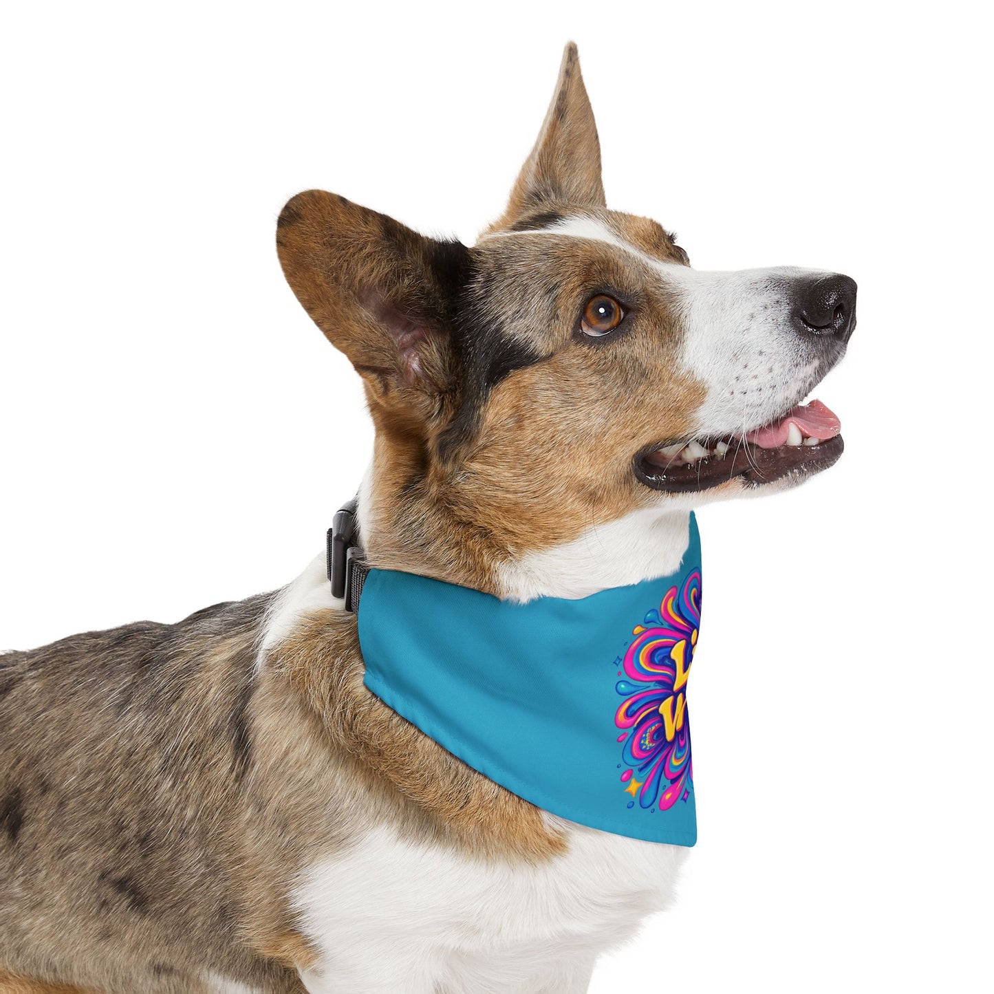 Vibrant Pet Bandana Collar - "Live Wild!" Style, Fun Accessory for Dogs, Cute Gift for Pet Lovers, Dog Birthday, Pet Adoption, Outdoor [...]