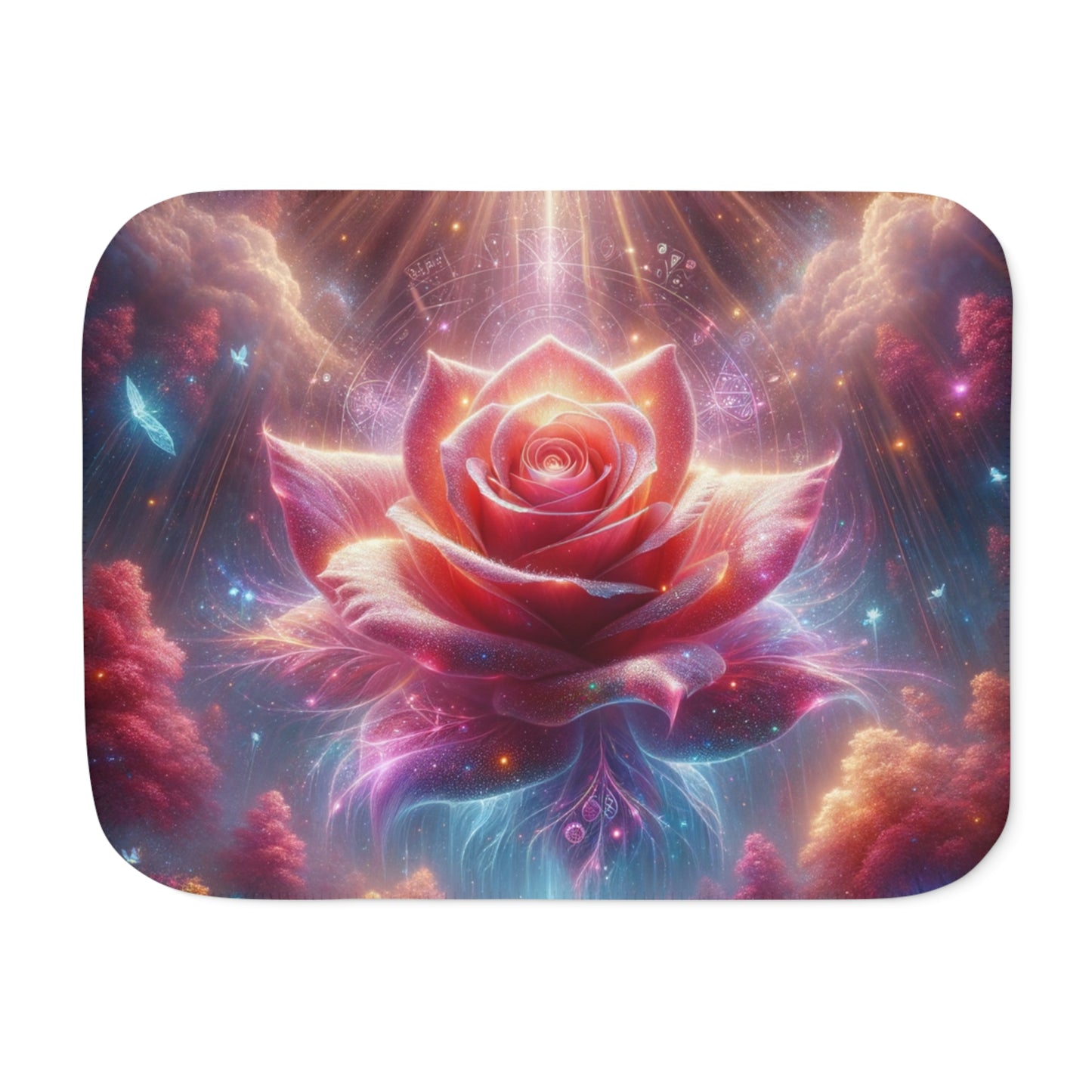 Celestial Rose Sherpa Blanket