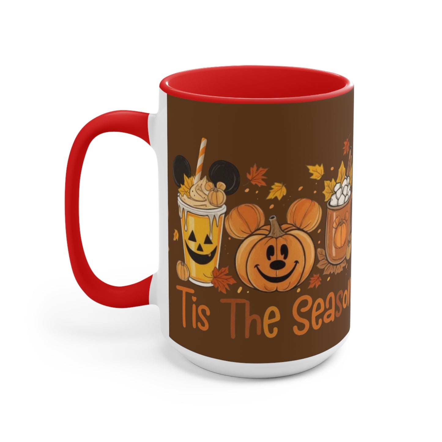 Festive Fall Accent Mugs | Halloween Coffee Cup, Autumn Drinkware, Seasonal Gift, Cozy Mug, Cute Kitchen Decor